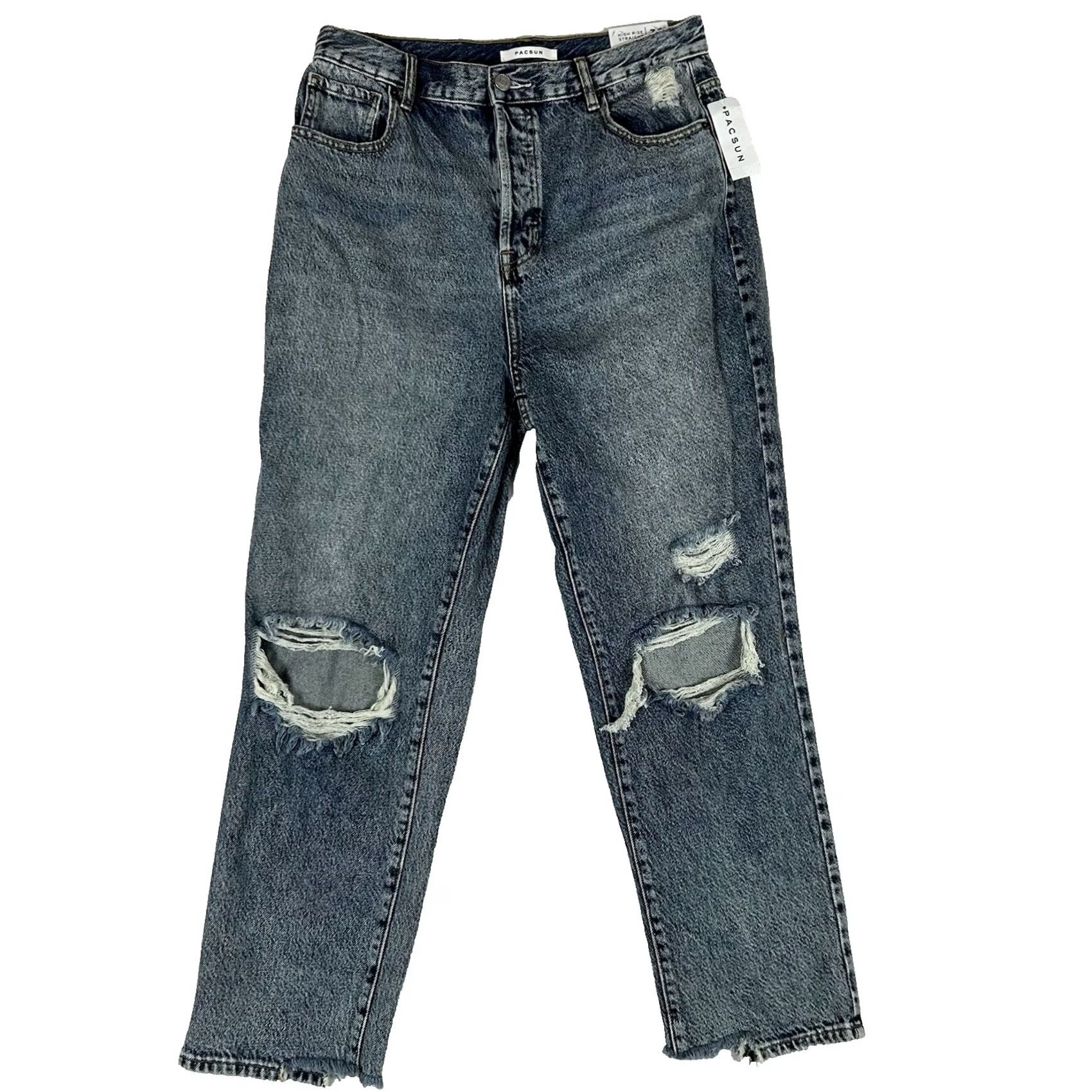 Pacsun Pacsun Jeans PacSun NEW High Rise Straight Leg Jeans Womens Size 30 Blue Denim Light Wash NWT Size 30" / US 8 / IT 44 - 2 Thumbnail