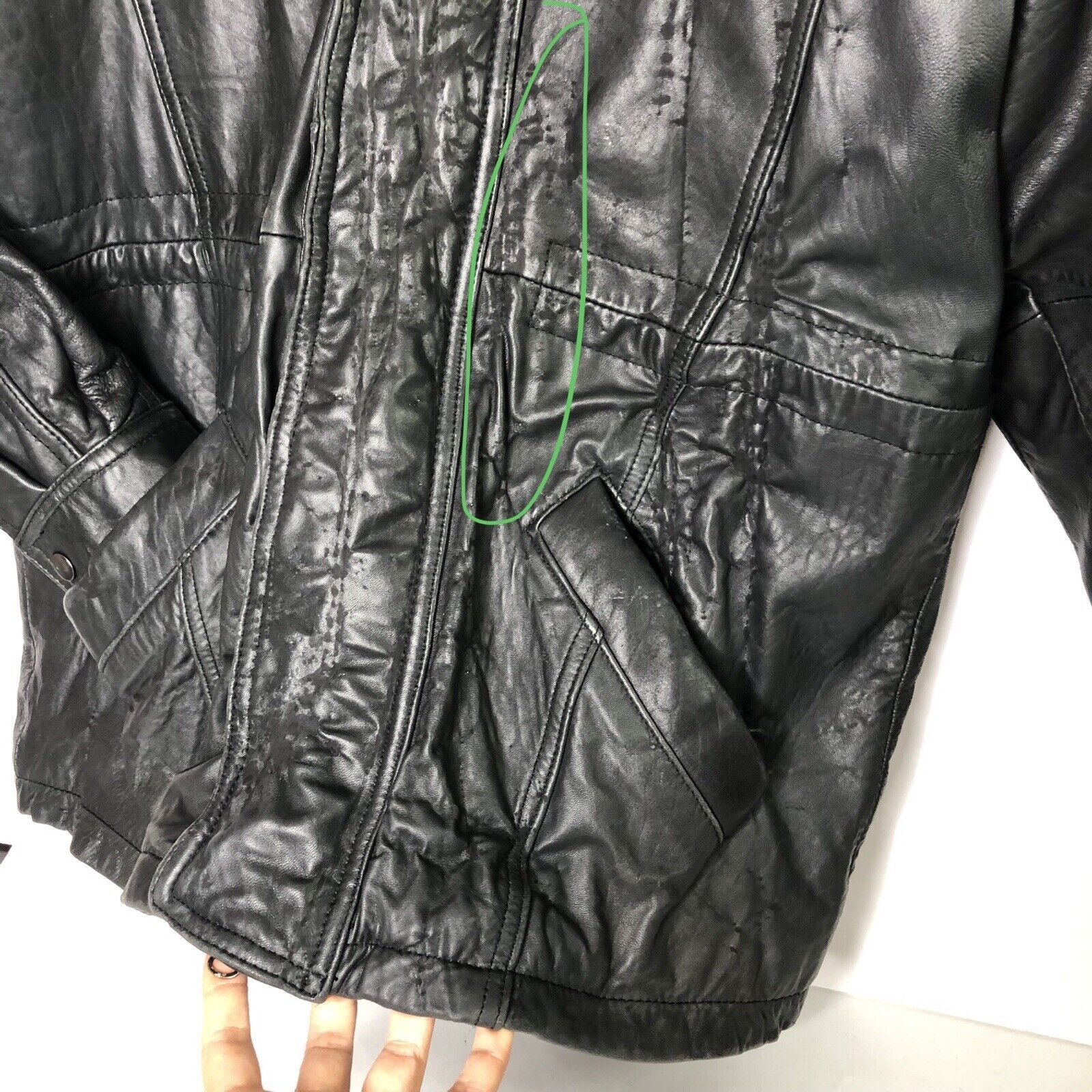 Andrew Marc Andrew Marc Black Soft Leather Jacket Sz L Elbow Patches Size US L / EU 52-54 / 3 - 3 Thumbnail