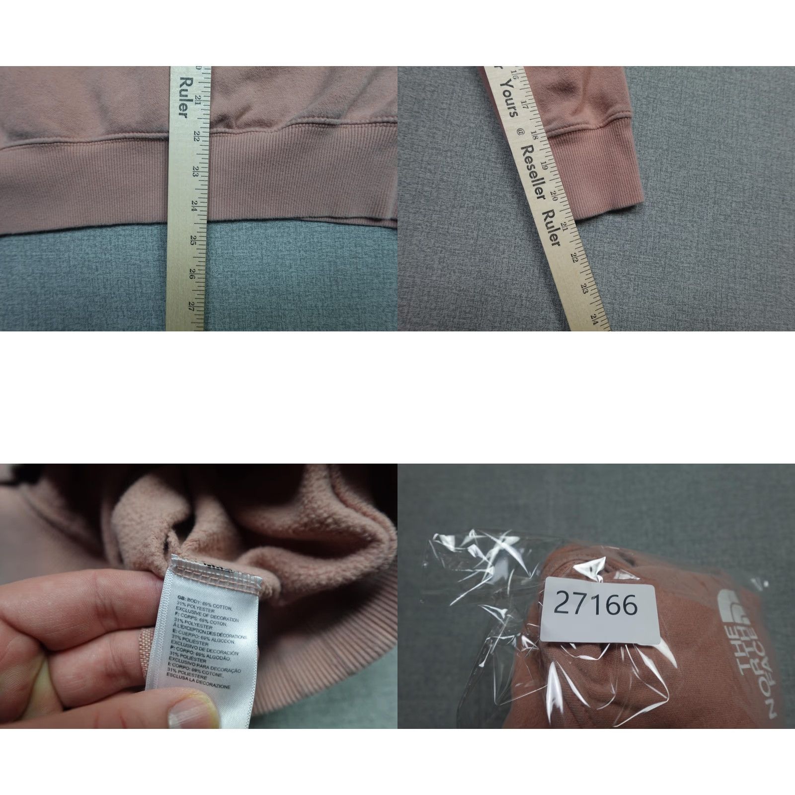 The North Face VINTAGE The North Face Sweatshirt Mens Small Pink Logo Pullover Fleece Lined Box Logo Size US S / EU 44-46 / 1 - 8 Thumbnail