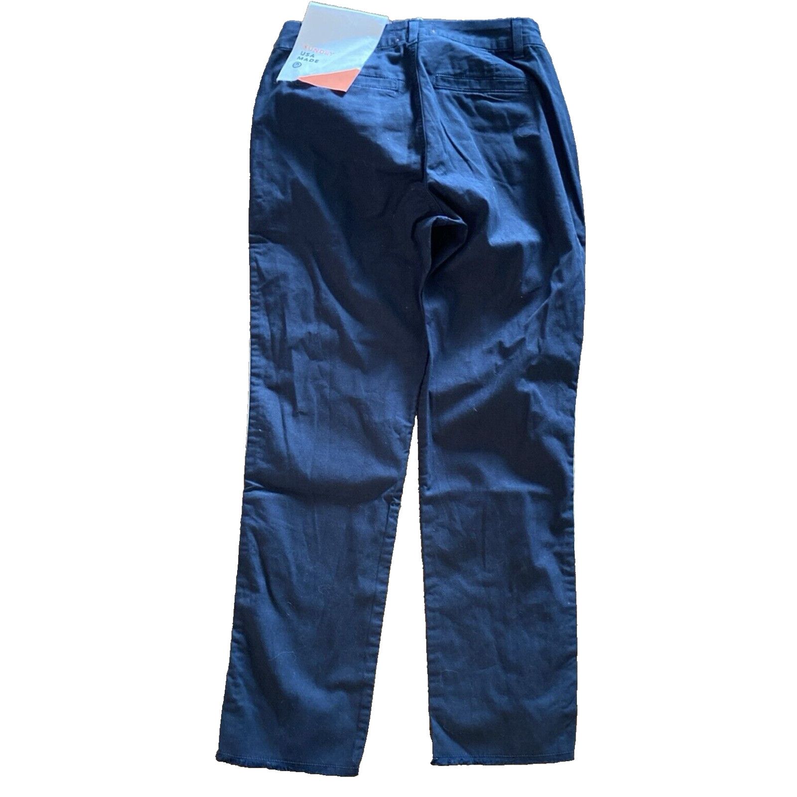Sundry NEW SUNDRY Anthropologie Stripe Roll Up Trouser Navy NWT 24 Size 24" / US 00 / IT 34 - 4 Thumbnail