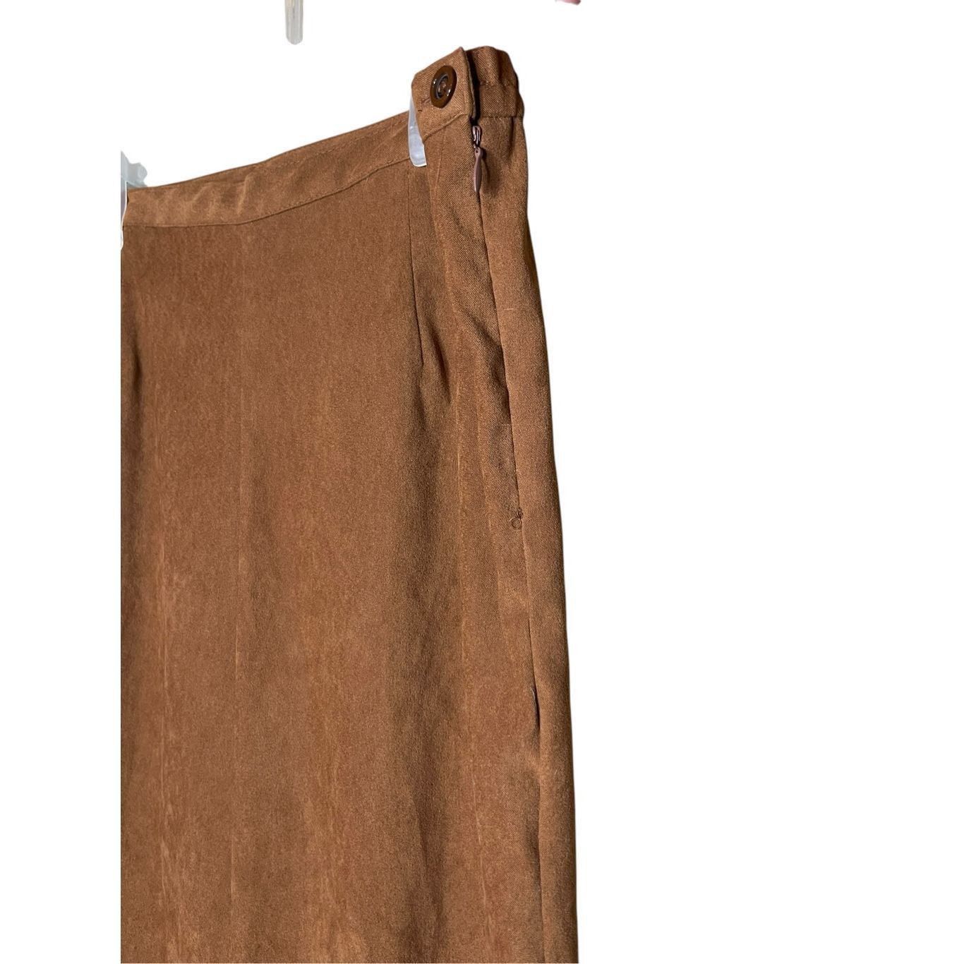 Other Vintage First Opinion Tan Wide Leg Pants Size 12P Size 34" / US 12 / IT 48 - 4 Thumbnail