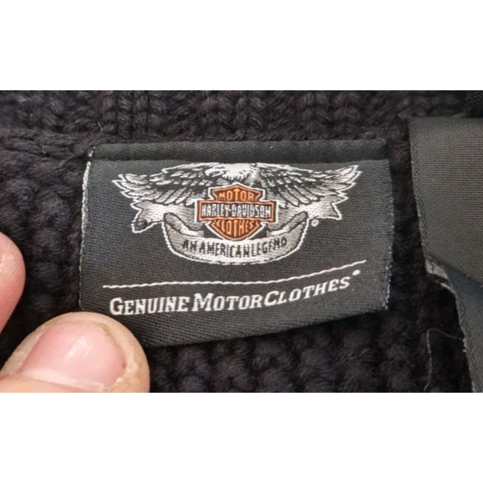 Harley Davidson VINTAGE Harley Davidson Sweater Full Zip Men’s L Black Casual Motorcycle 90s Size US L / EU 52-54 / 3 - 7 Thumbnail
