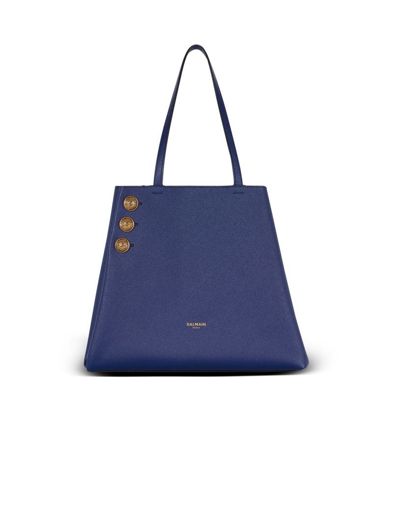 Balmain o1s1wg111225 Size:OS/ Embleme Tote Bag in Blue Size ONE SIZE - 3 Thumbnail