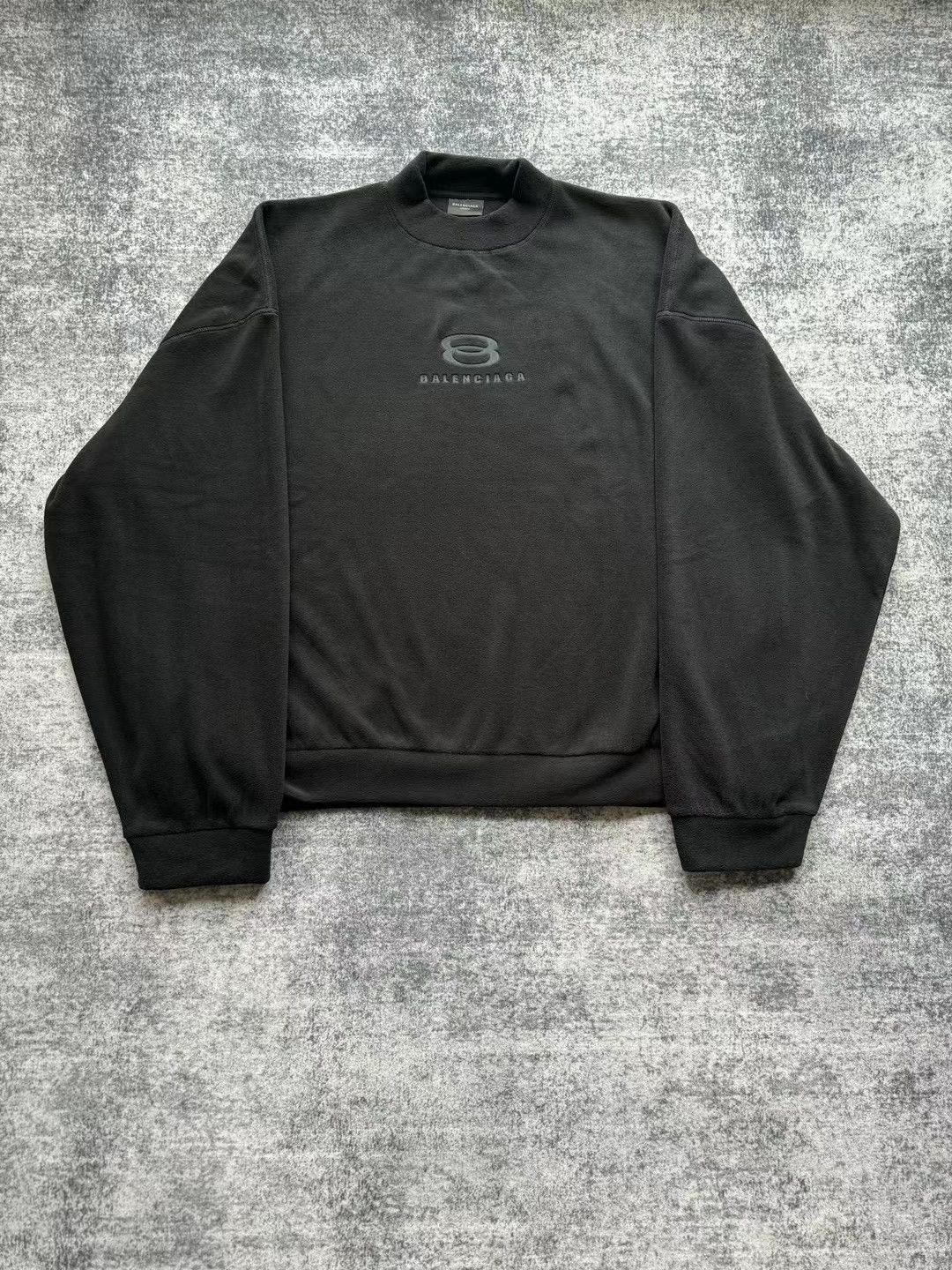 image of Balenciaga Unity Sports Icon Oversized Long Sleeve in Black, Men's (Size Small)