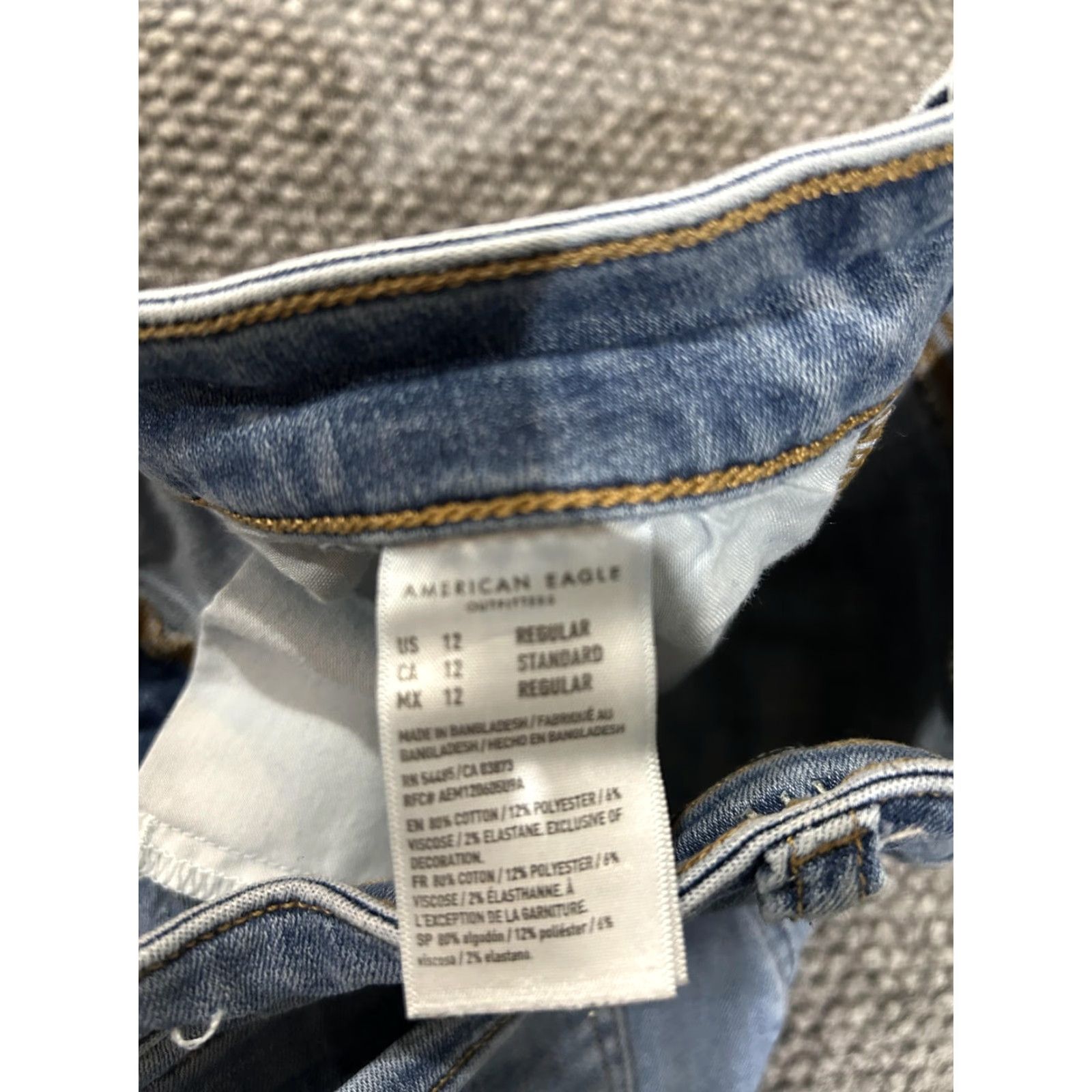 American Eagle Outfitters American Eagle Jeans Women 12 Blue Next Level Stretch Jegging Skinny Denim Size 34" / US 12 / IT 48 - 7 Thumbnail