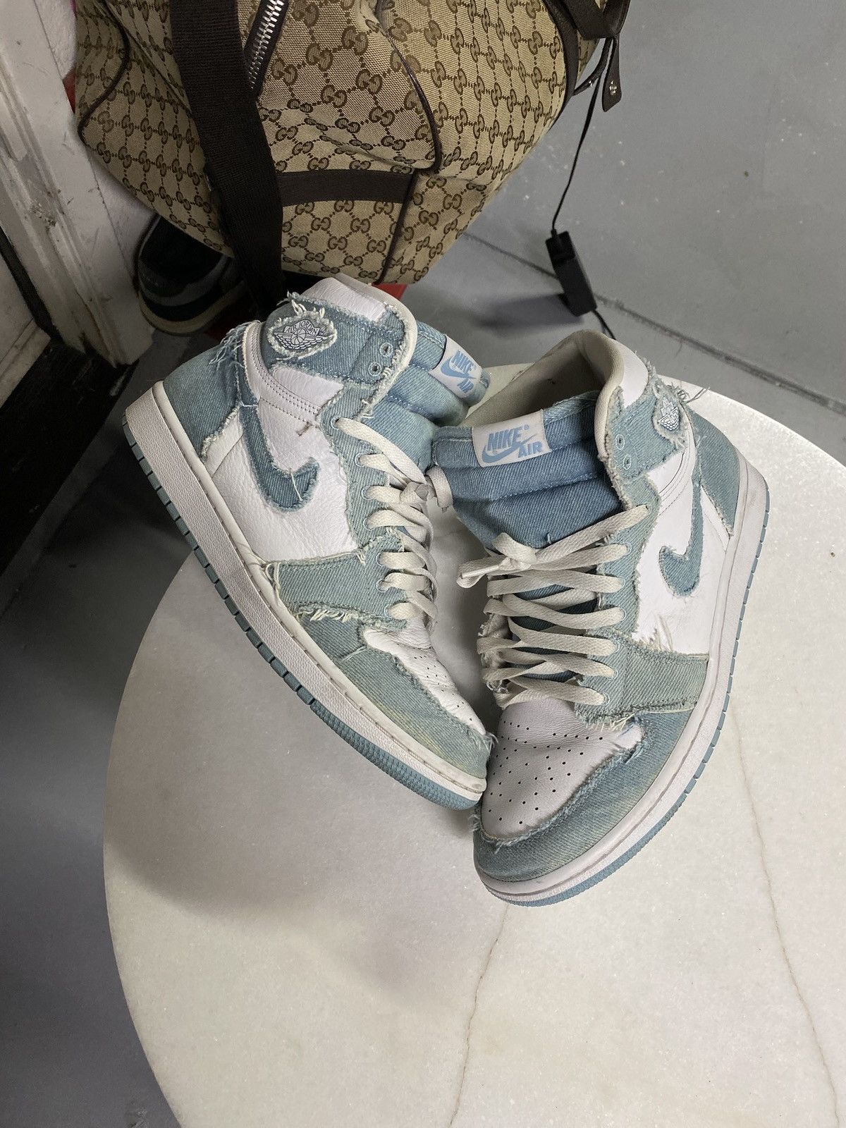 Jordan Brand Jordan 1 Retro High OG Denim Sneakers Size 10 Size US 10 / EU 43 - 1 Thumbnail