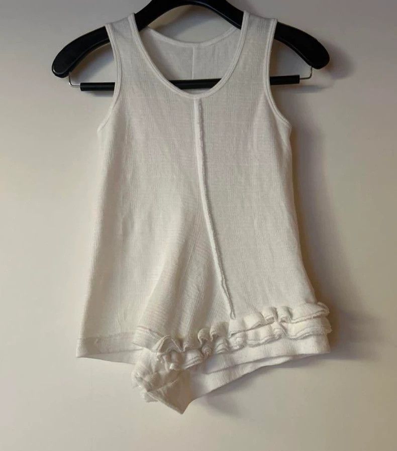 Y's Y's White asymmetric sleeveless vest Size US M / EU 48-50 / 2 - 1 Thumbnail