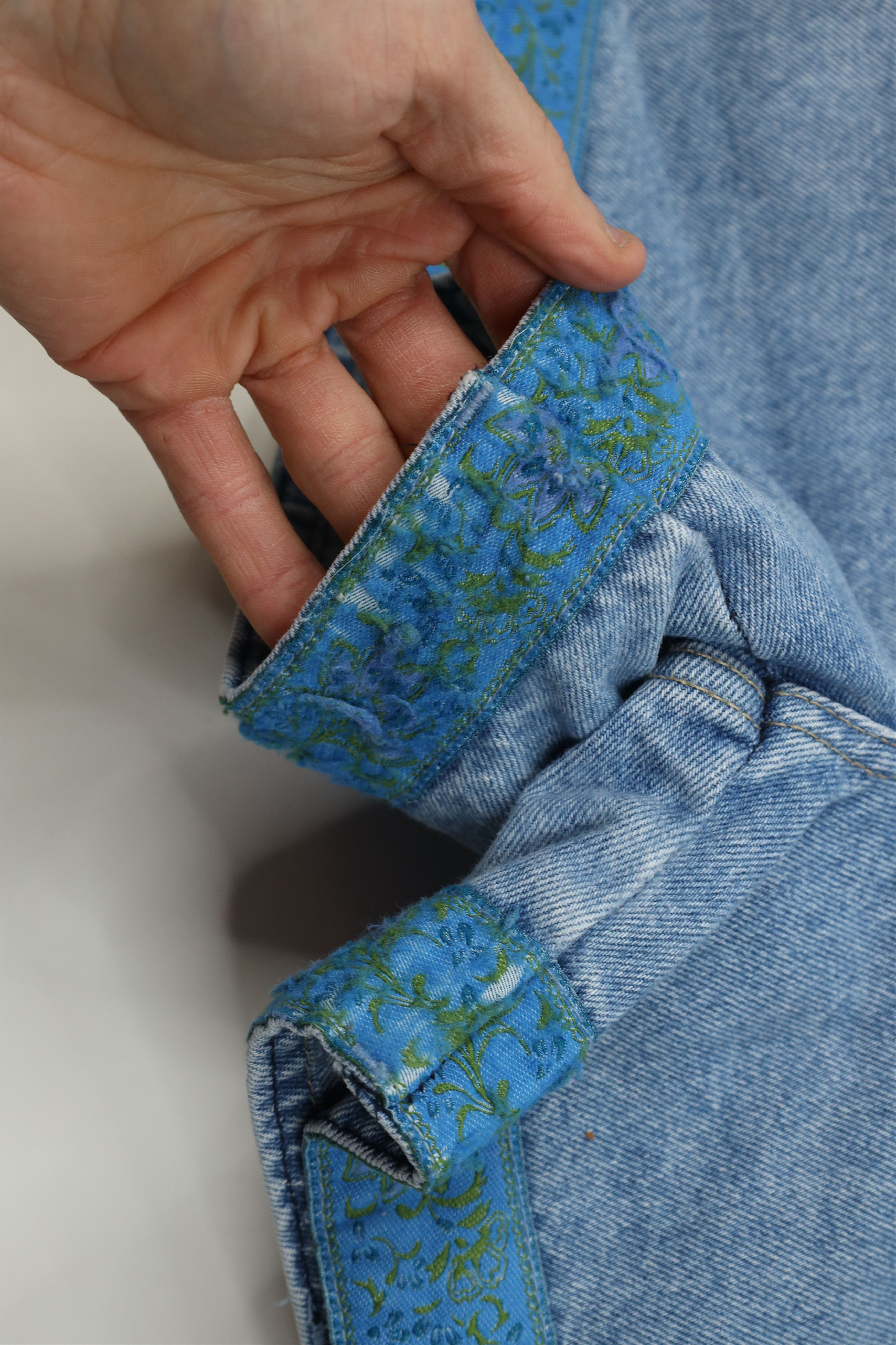 Vintage Vintage 90s Streetwear Trim Denim Jean Shorts Jorts Blue Size 36" / US 14 / IT 50 - 5 Thumbnail