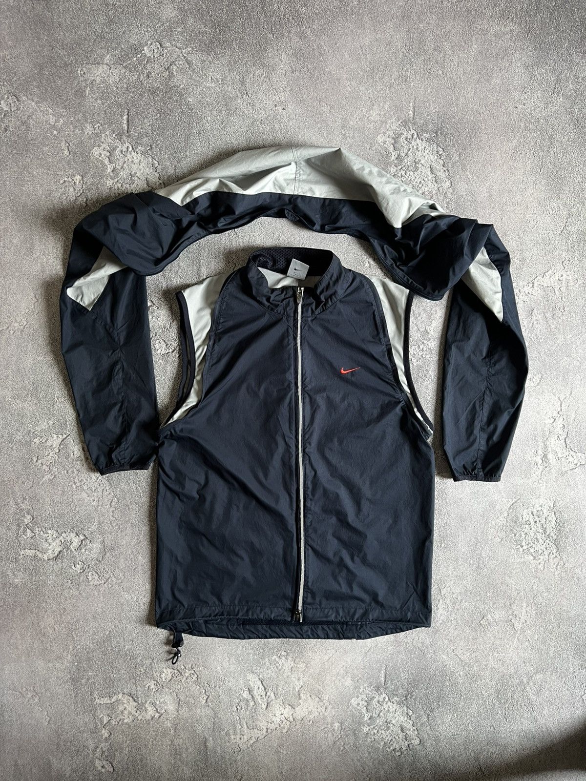 Nike Vintage Nike Convertible Nylon Track Jacket Windbreaker Vest Size US M / EU 48-50 / 2 - 2 Thumbnail
