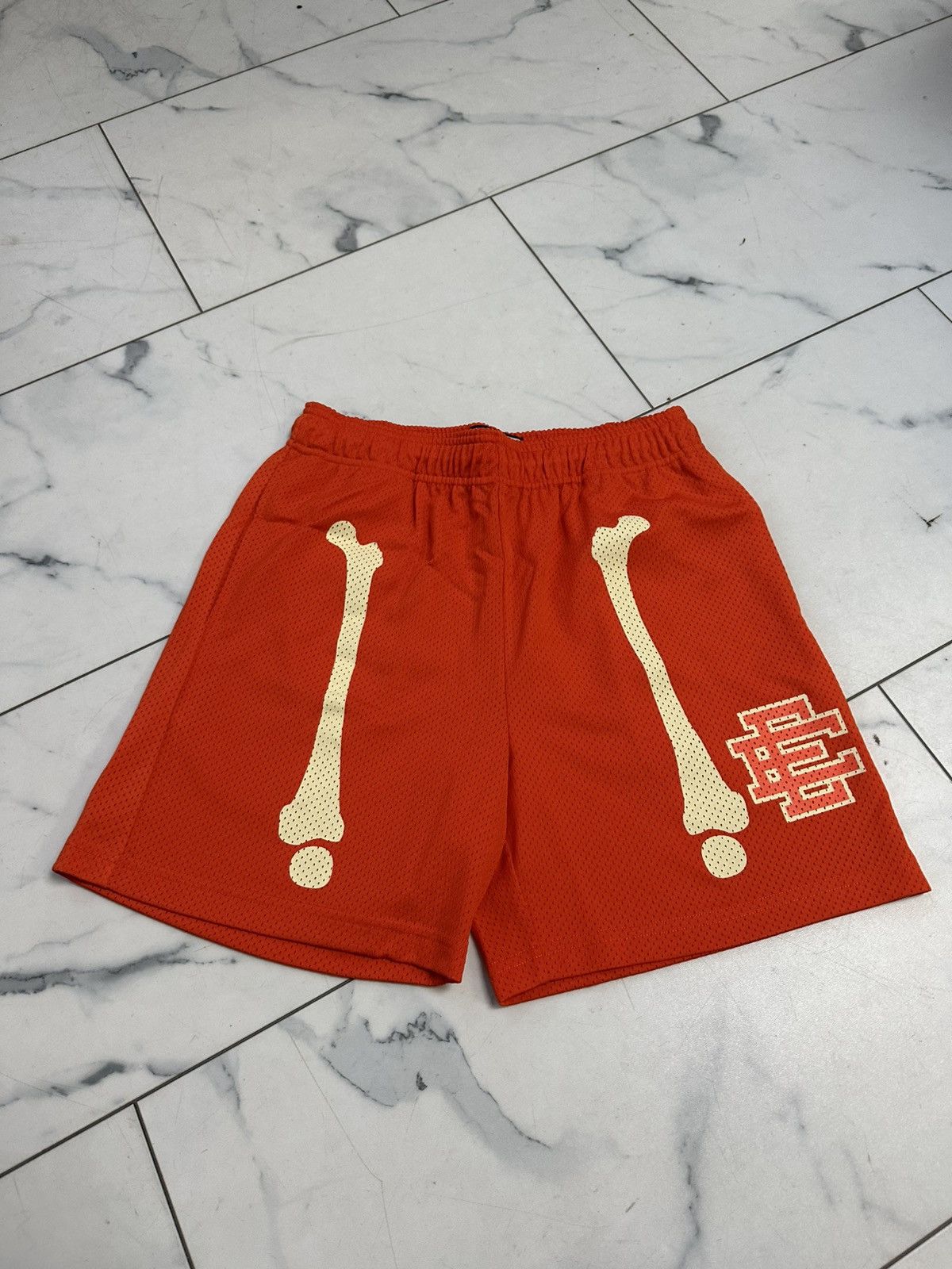 Eric Emanuel Eric Emanuel EE Shorts ‘Orange Bone Pattern’ Size US 34 / EU 50 - 1 Thumbnail