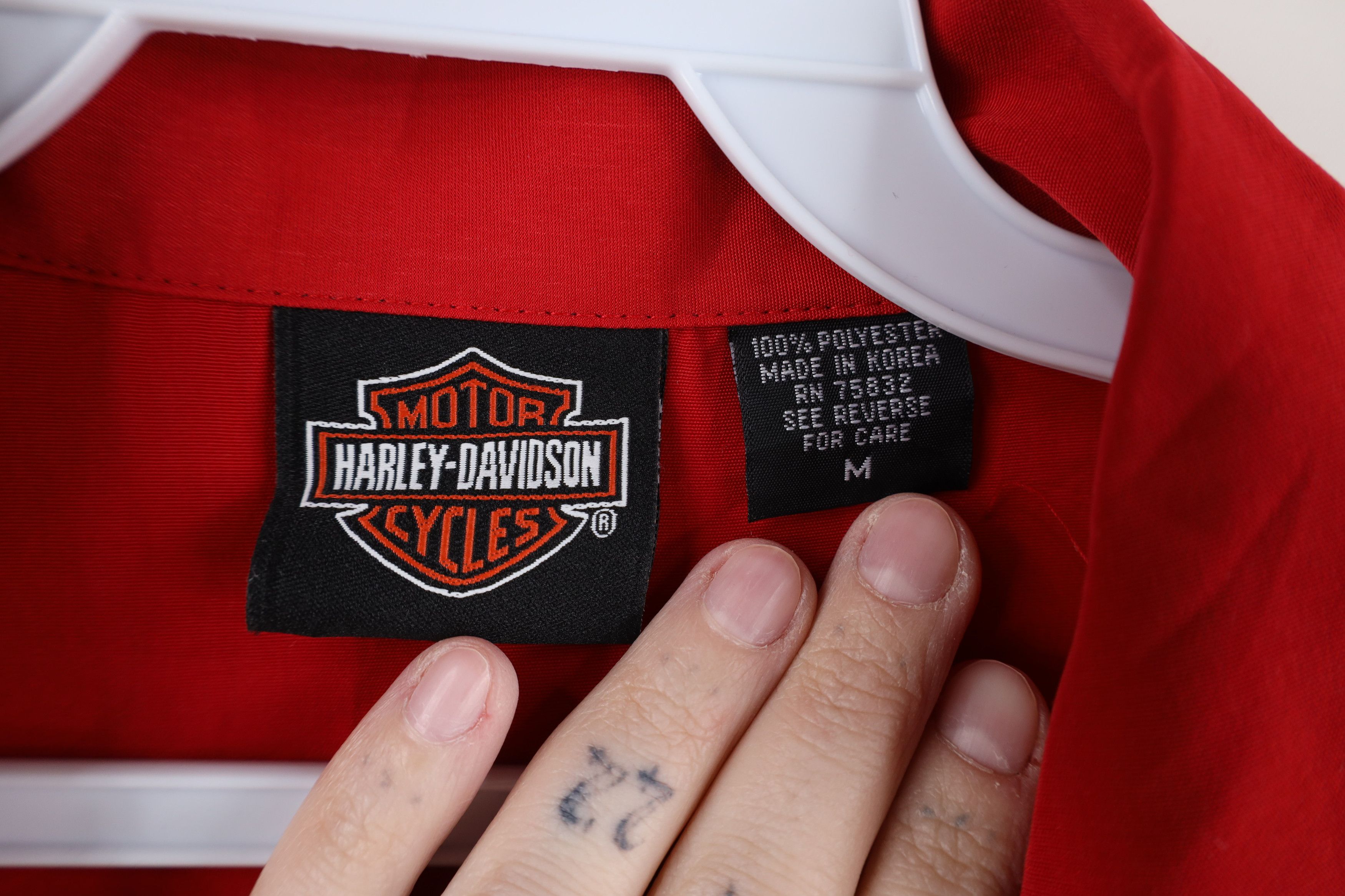 Harley Davidson Vintage Harley Davidson Tribal Fire Flames Button Shirt Size US M / EU 48-50 / 2 - 10 Thumbnail