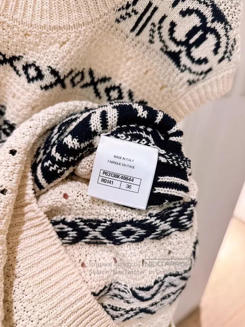 Chanel Chanel Large logo knitted dress Size XS / US 0-2 / IT 36-38 - 9 Thumbnail