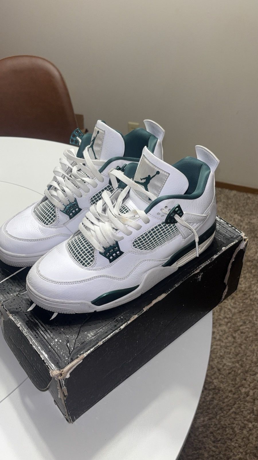 Jordan Brand Air Jordan 4 Retro Oxidized Green Size 11.5 FQ8138-103 Size US 11.5 / EU 44-45 - 2 Thumbnail