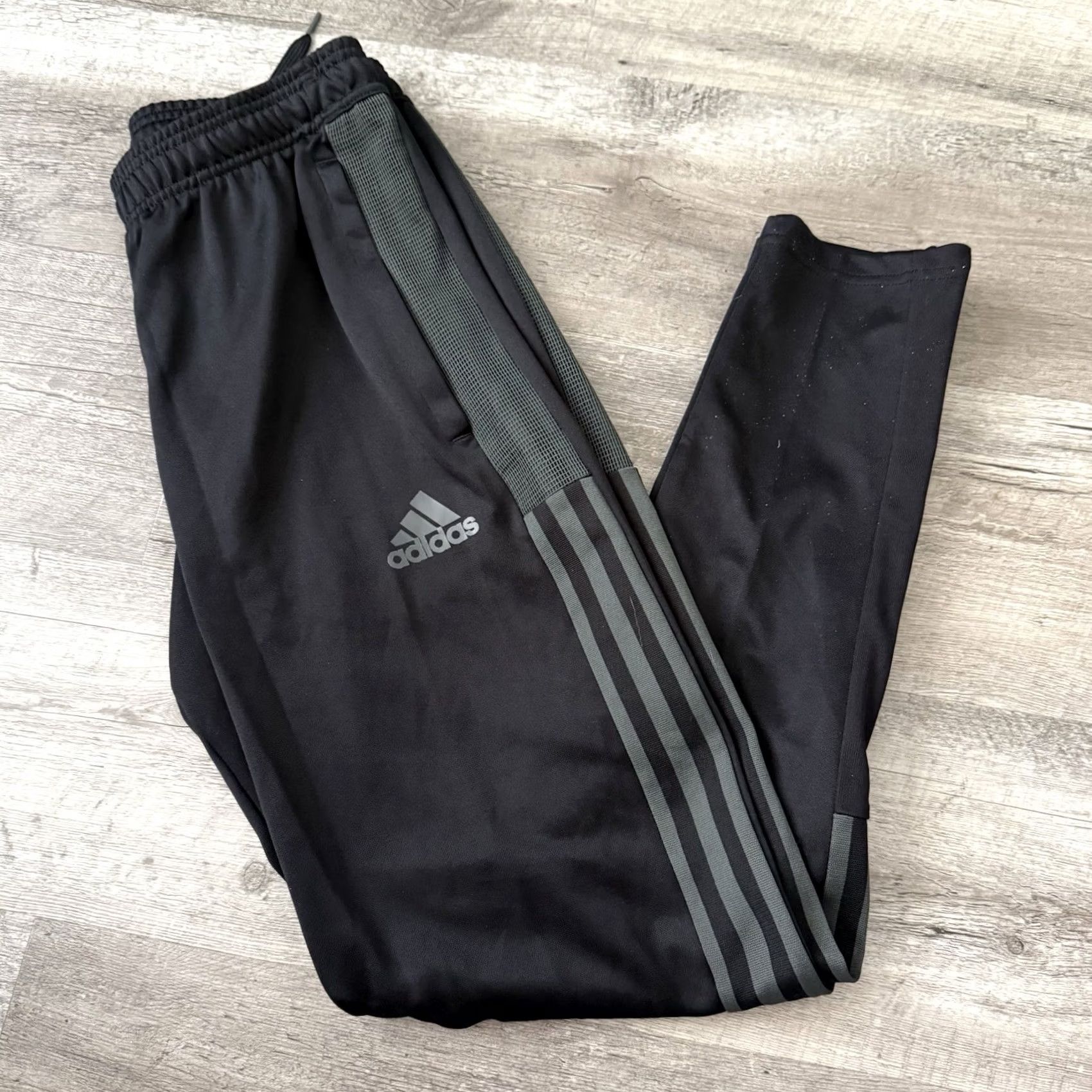 Adidas Adidas AEROREADY Track Pants Mens Small Black 3-Stripe Ankle-Zip Athletic GN5490 Size US 29 - 5 Thumbnail