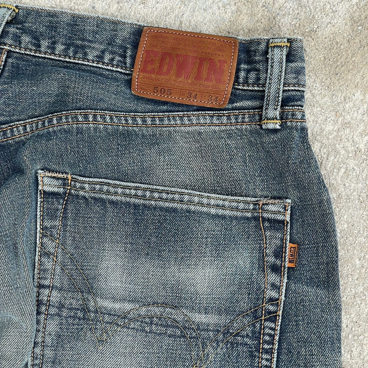 Edwin “EDWIN” 505 REDLINE SELVEDGE DISTRESSED DENIM Size US 34 / EU 50 - 6 Thumbnail