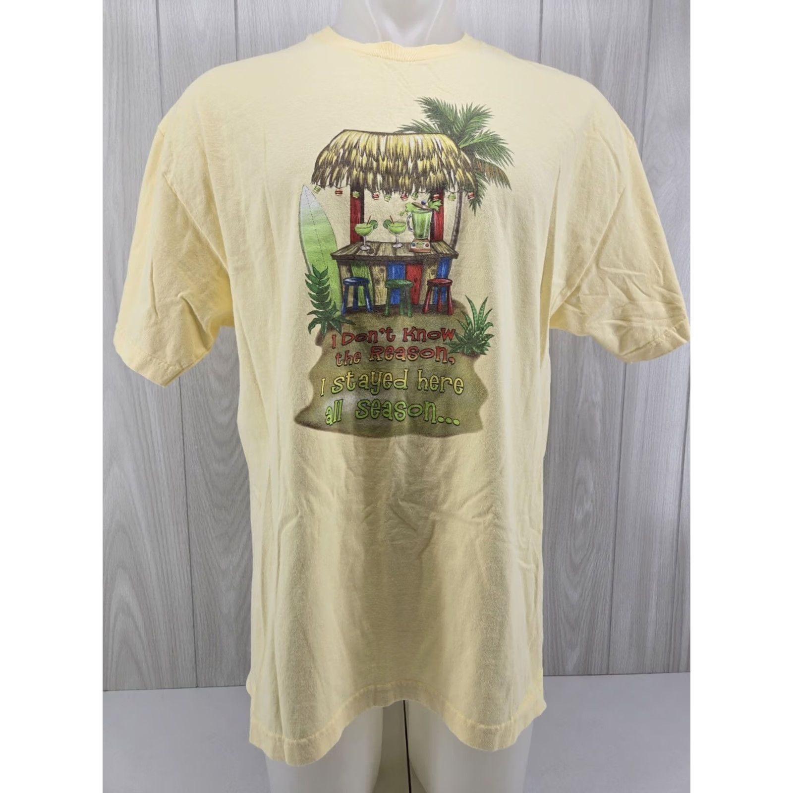 Vintage VINTAGE Margaritaville Shirt Mens XL Yellow Jimmy Buffett Orlando 2006 Size US XL / EU 56 / 4 - 2 Thumbnail