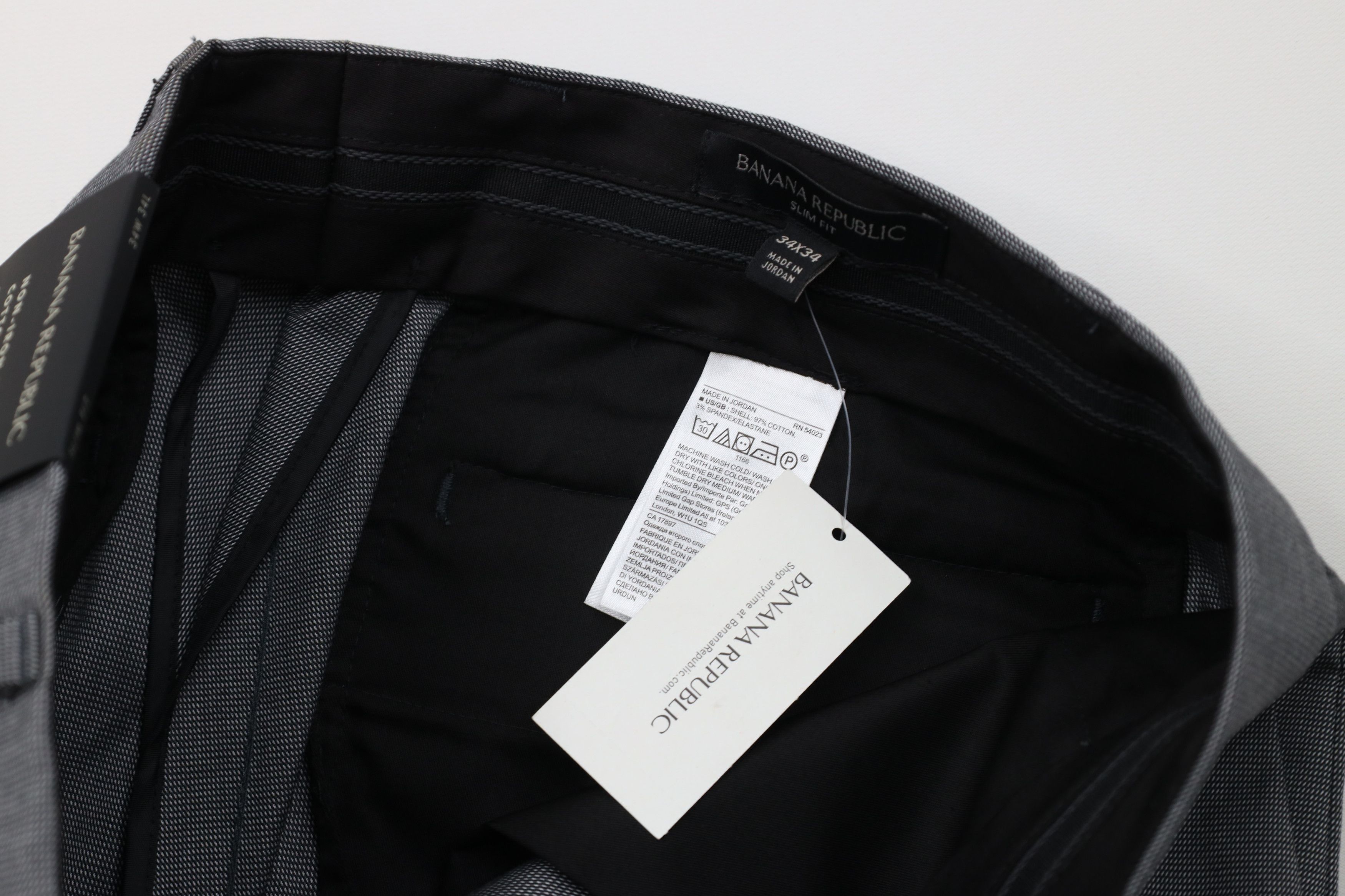Banana Republic New Banana Republic Stretch Straight Leg Chino Pants Gray Size US 34 / EU 50 - 7 Thumbnail