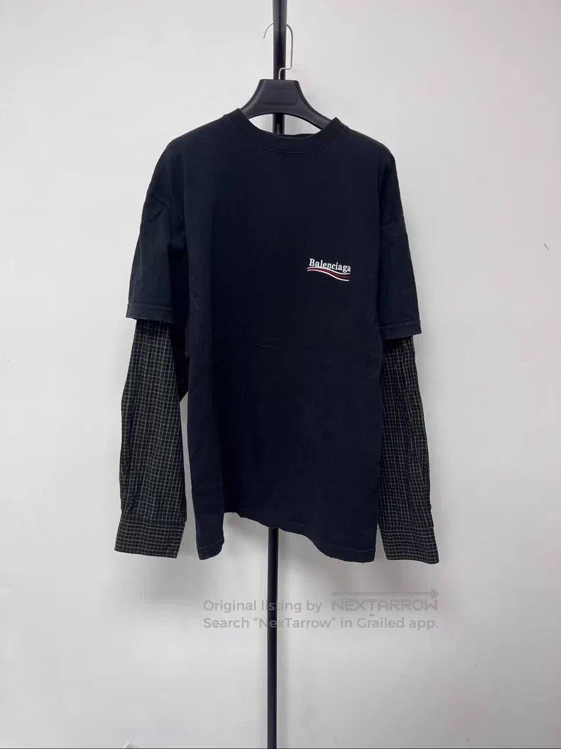 Balenciaga Balenciaga Label Logo Letter Embroidered Two-Piece Long Sl Size US M / EU 48-50 / 2 - 1 Thumbnail