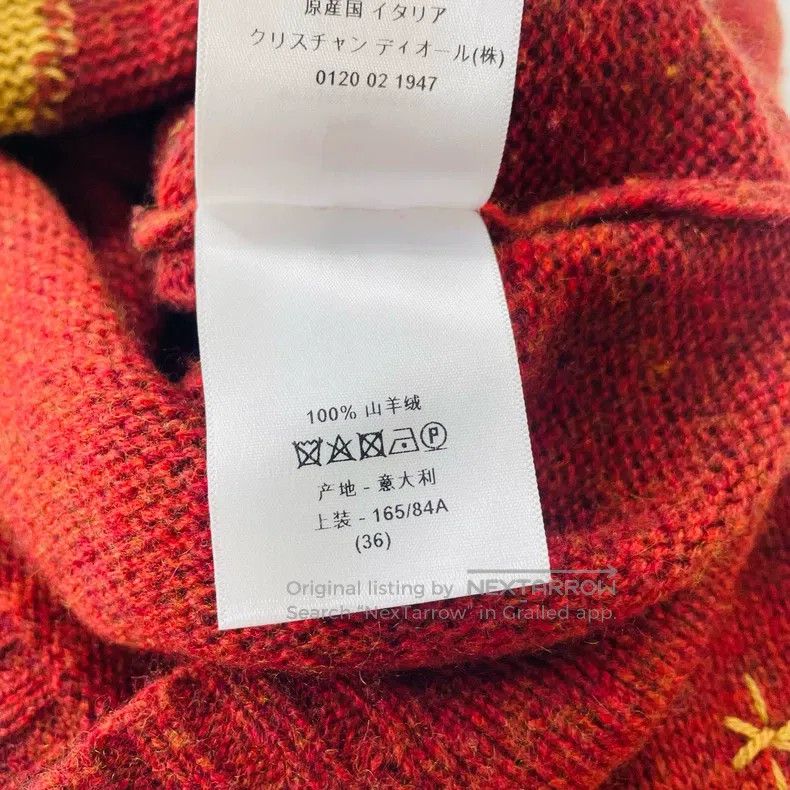 Other Dior Dark red cashmere star knit sweater Size XS / US 0-2 / IT 36-38 - 5 Thumbnail