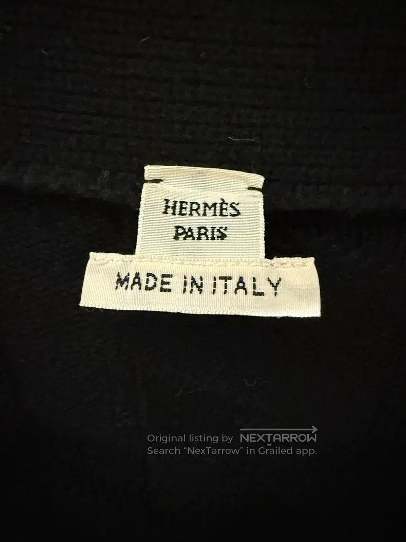 Hermes Hermes Black knitted cardigan Size S / US 4 / IT 40 - 5 Thumbnail