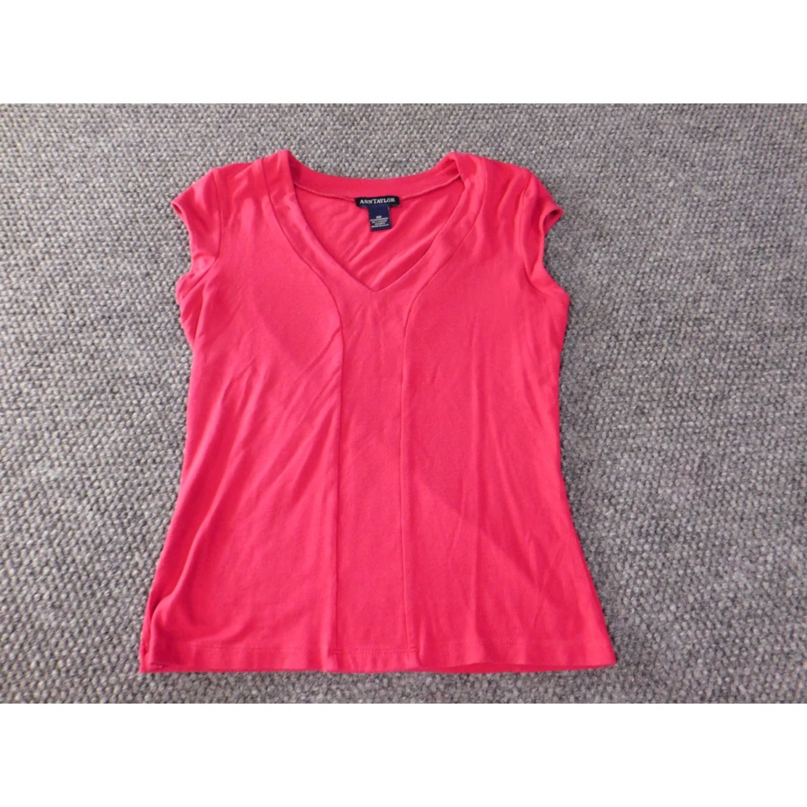 Ann Taylor Ann Taylor Loft Blouse XS Women Pink Round Neck Sleeveless Pullover Modal Stretch Casual Top Size XS / US 0-2 / IT 36-38 - 2 Thumbnail