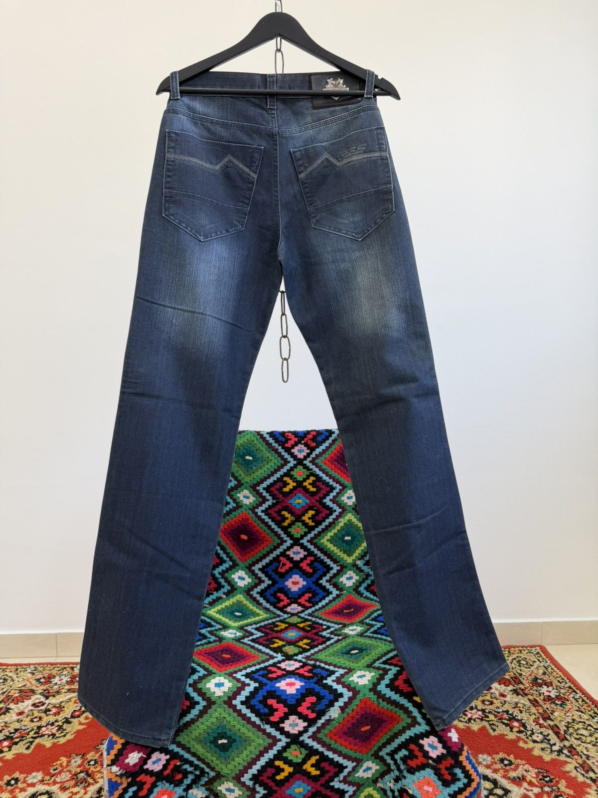 Japanese Brand Vintage Streetwear Armani 00s Retro Flared Baggy Y2K Jeans Size US 30 / EU 46 - 5 Thumbnail