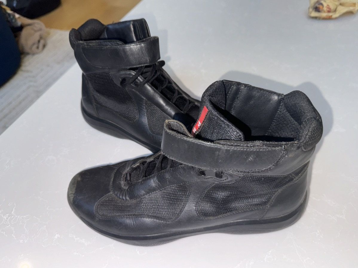 Prada prada americas cup sneakers black high us 11 Size US 11 / EU 44 - 2 Thumbnail