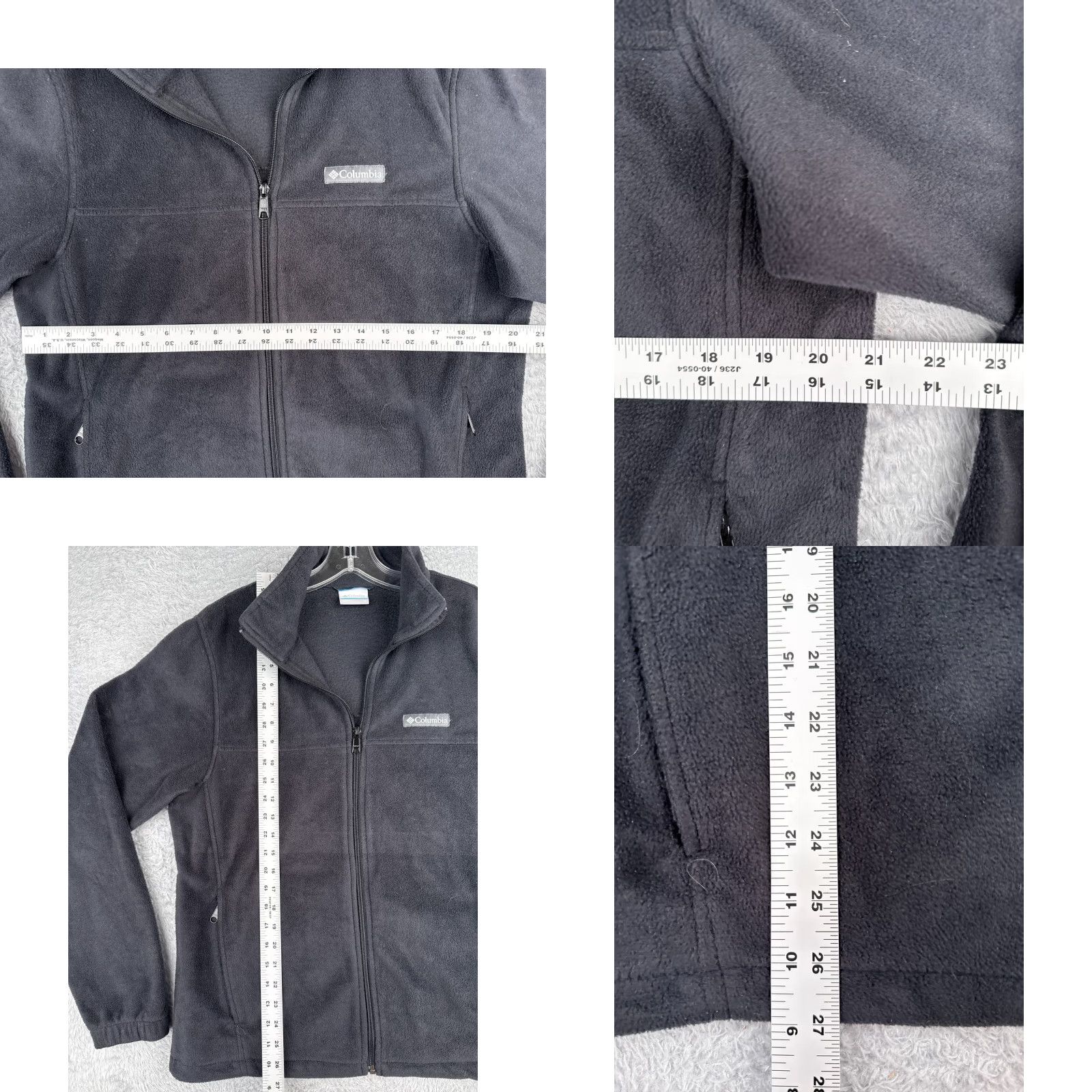 Vintage Columbia Jacket Mens M Gray Full Zip Mock Neck Windbreaker Outdoor American Casual Travel Workwear Front Zip Logo Size US M / EU 48-50 / 2 - 8 Thumbnail