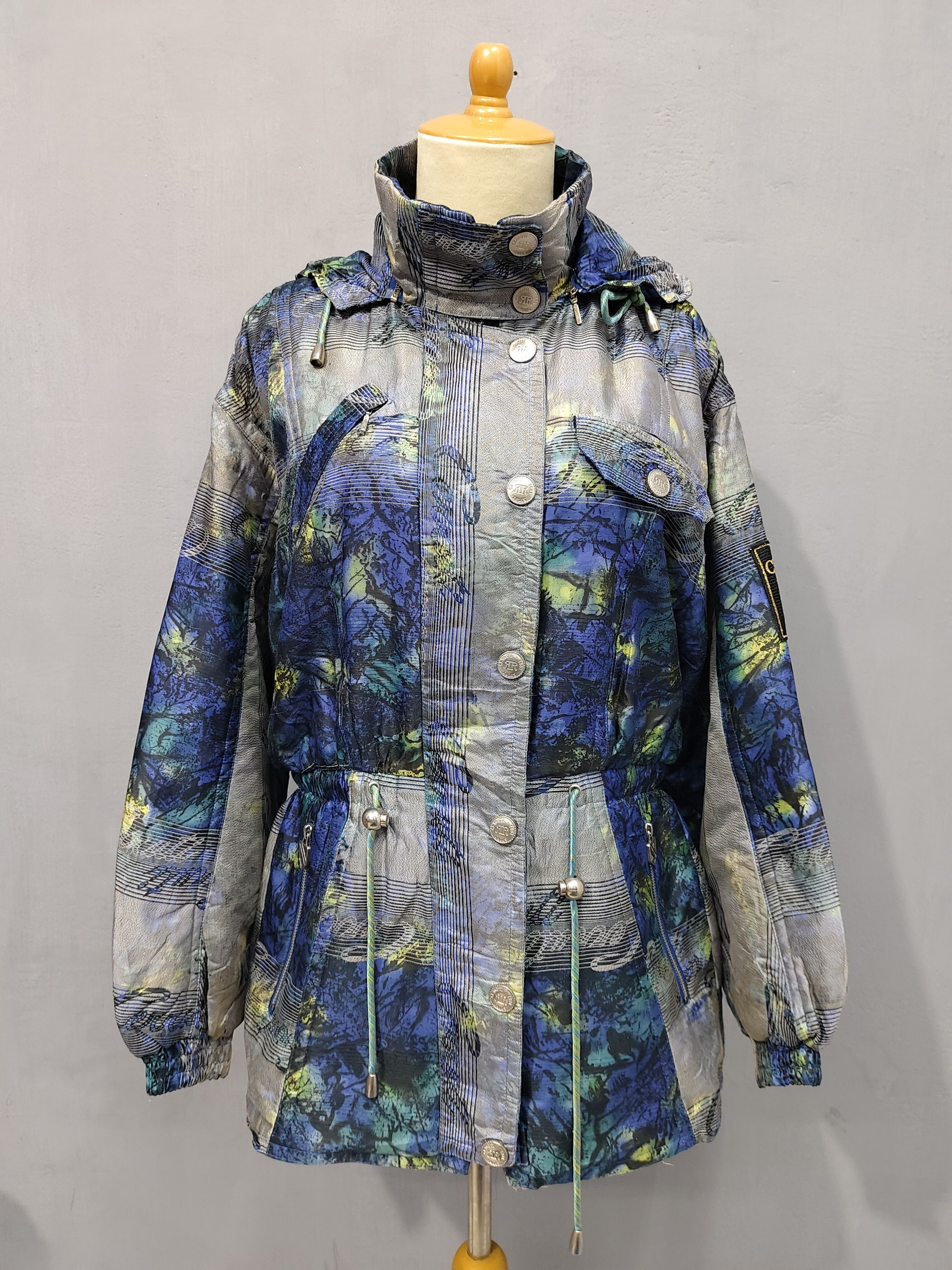 Cerruti 1881 90s Cerruti 1881 Sport Abstrac Art Graphic Parka Jacket Size US M / EU 48-50 / 2 - 12 Thumbnail