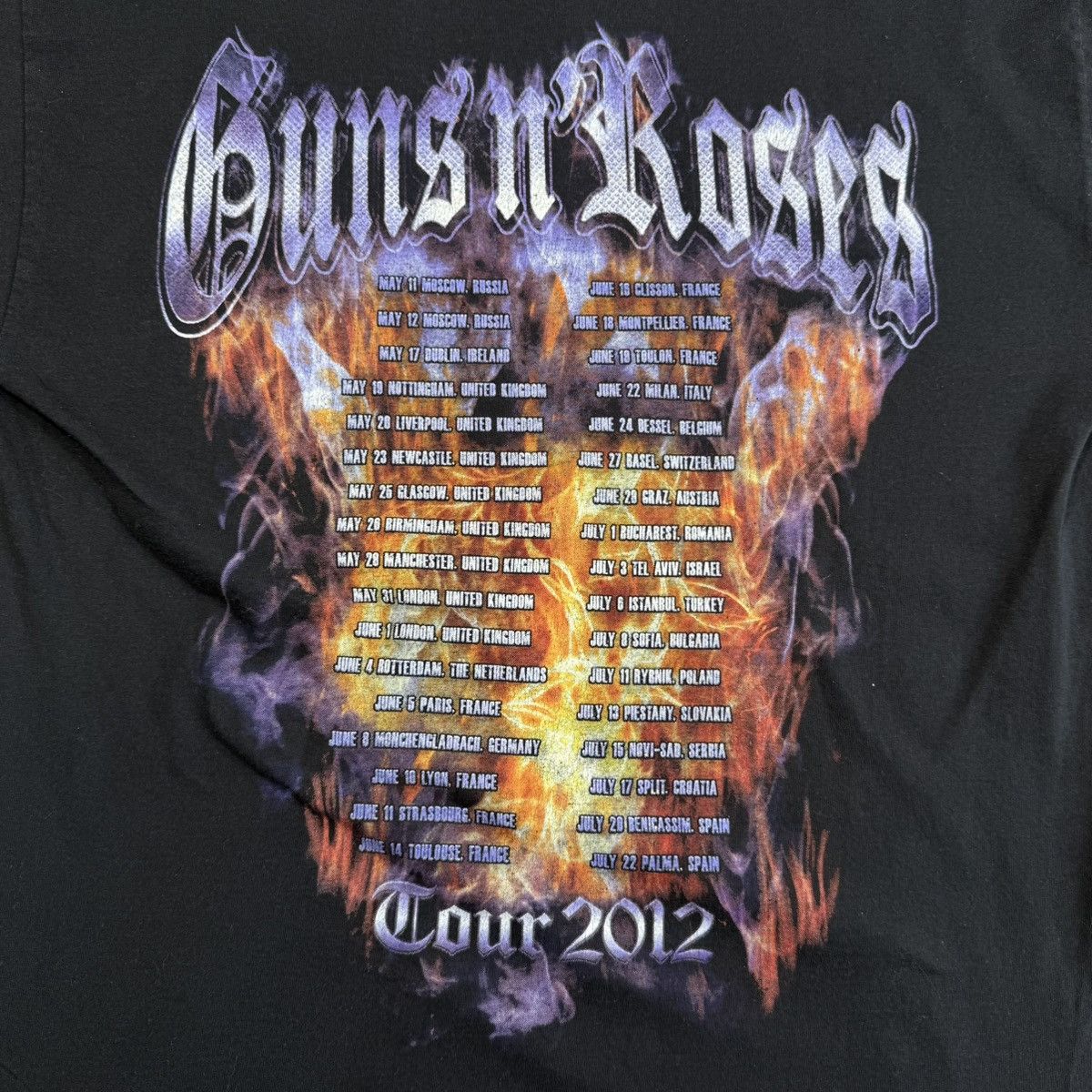 Other Guns N' Roses Europe Tour 2012 tshirt Size US L / EU 52-54 / 3 - 4 Thumbnail