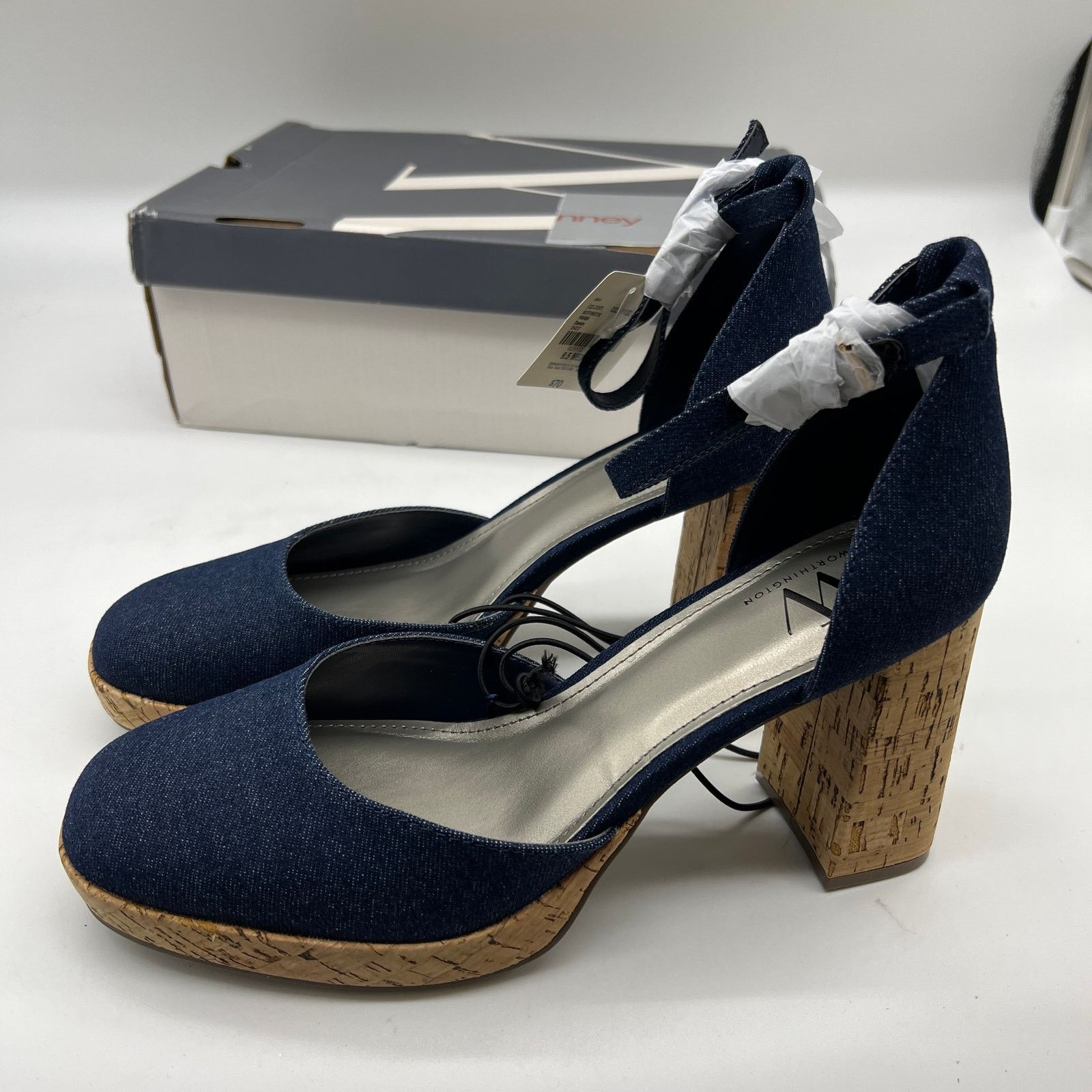 Other Worthington Womens Panama Block Heel Pumps Size US 9.5 / IT 39.5 - 5 Thumbnail