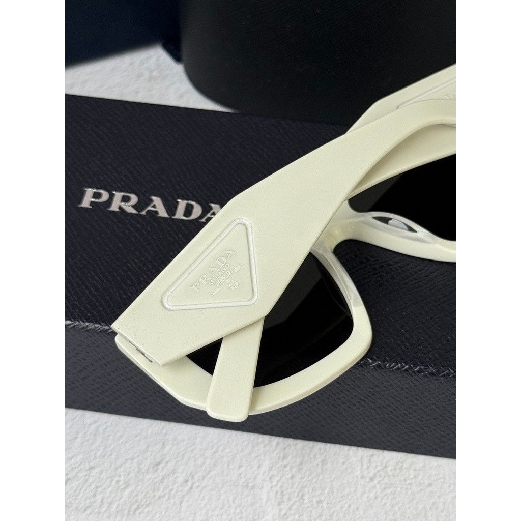 Prada NEW Prada PR D04SU Sunglasses in White $497 Size ONE SIZE - 4 Thumbnail