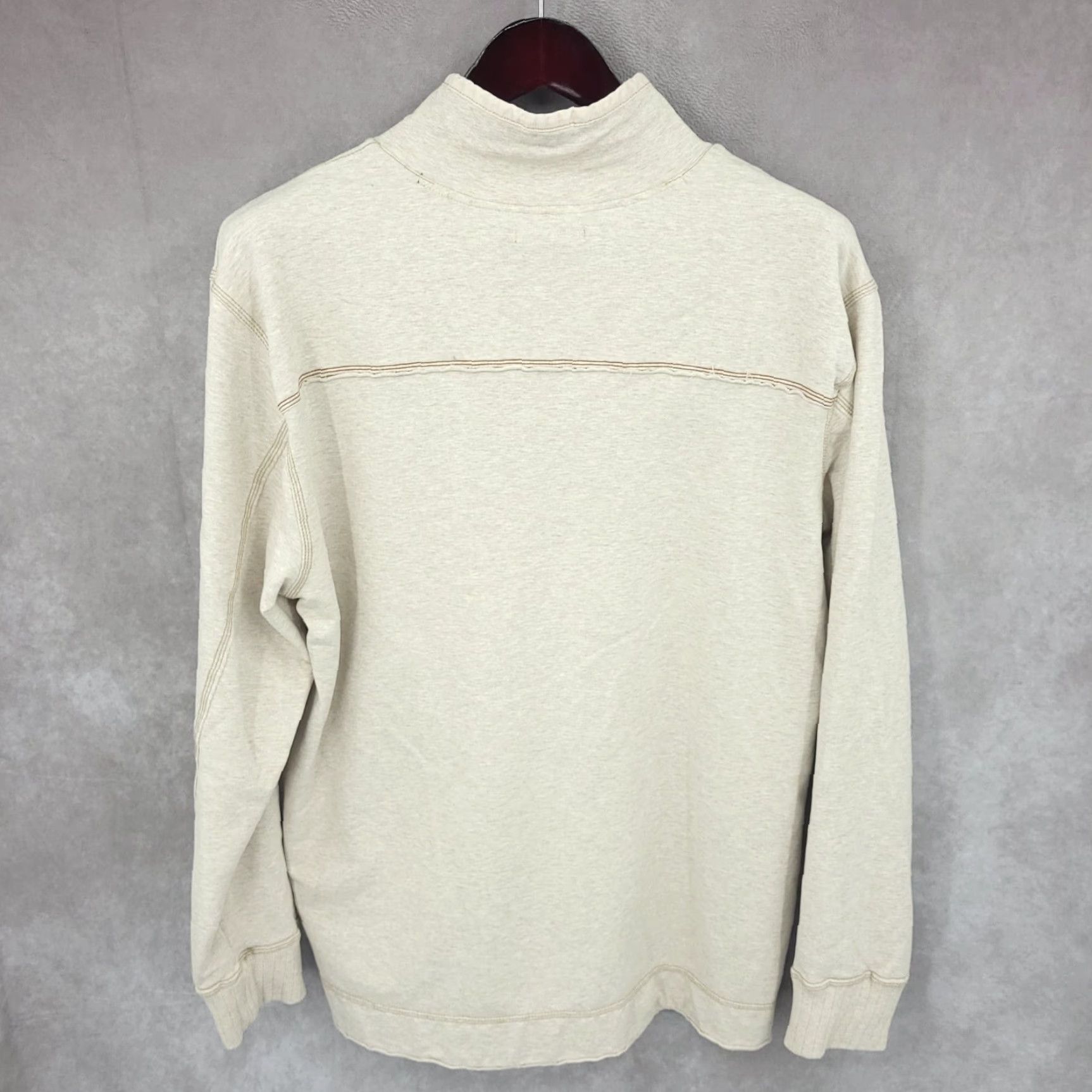 Vintage Jeremiah Sweater Mens XL Beige Pullover Mock Neck Long Sleeve Cotton Blend Size US XL / EU 56 / 4 - 7 Thumbnail