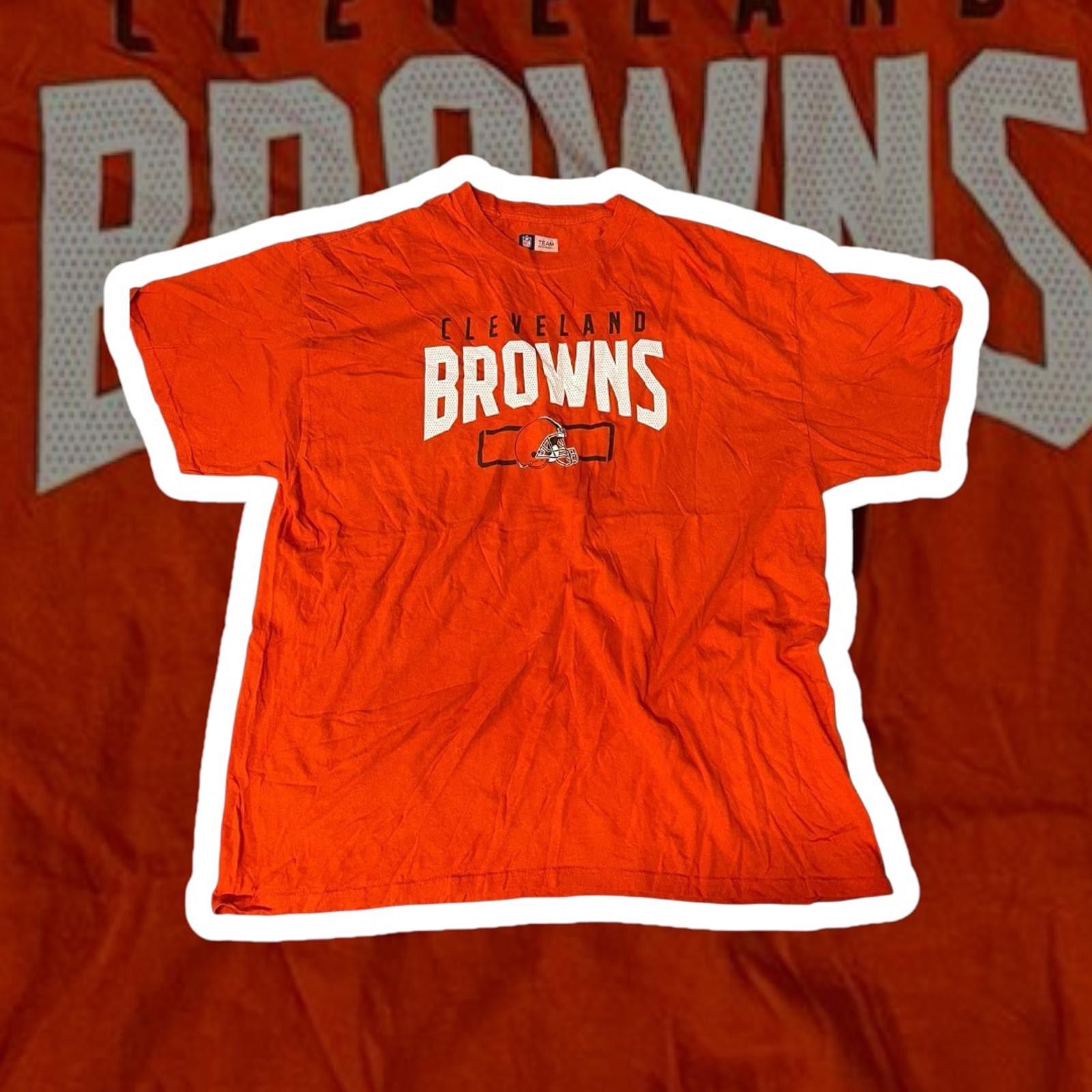 Designer Cleveland Browns NFL Team Orange T-Shirt Size US XL / EU 56 / 4 - 1 Thumbnail