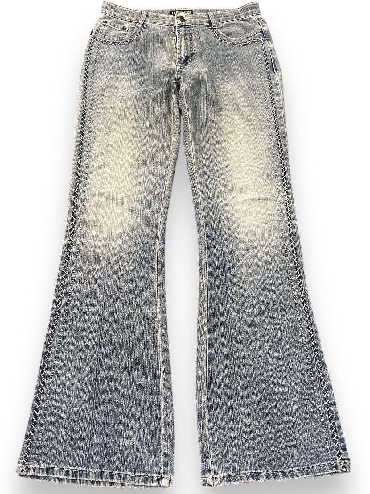 Japanese Brand Vintage Hapzard Flare Bell Bottom Denim Size US 31 - 1 Thumbnail