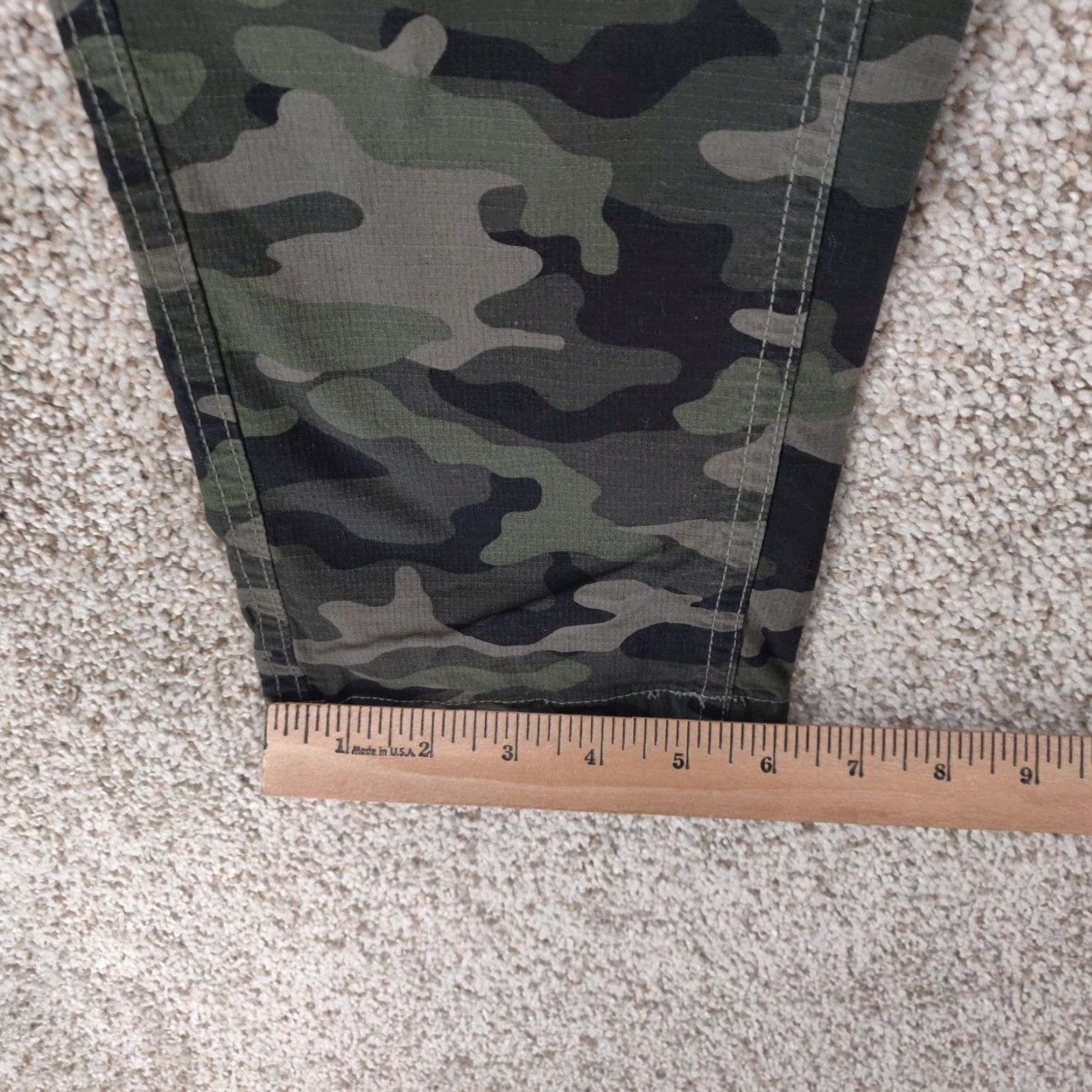 Vintage BYLT Men’s Jogger Pants Small Green Camo Athletic Stretch Casual Tapered Inseam 30 Ripstop Size US 29 - 5 Thumbnail