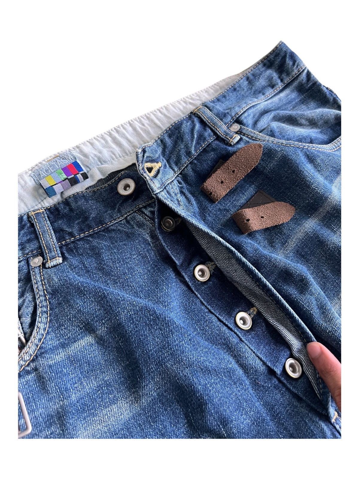 Facetasm ARCHIVE SS16 Facetasm Asymmetrical Unusual Cut Selvage Denim Size US 32 / EU 48 - 5 Thumbnail