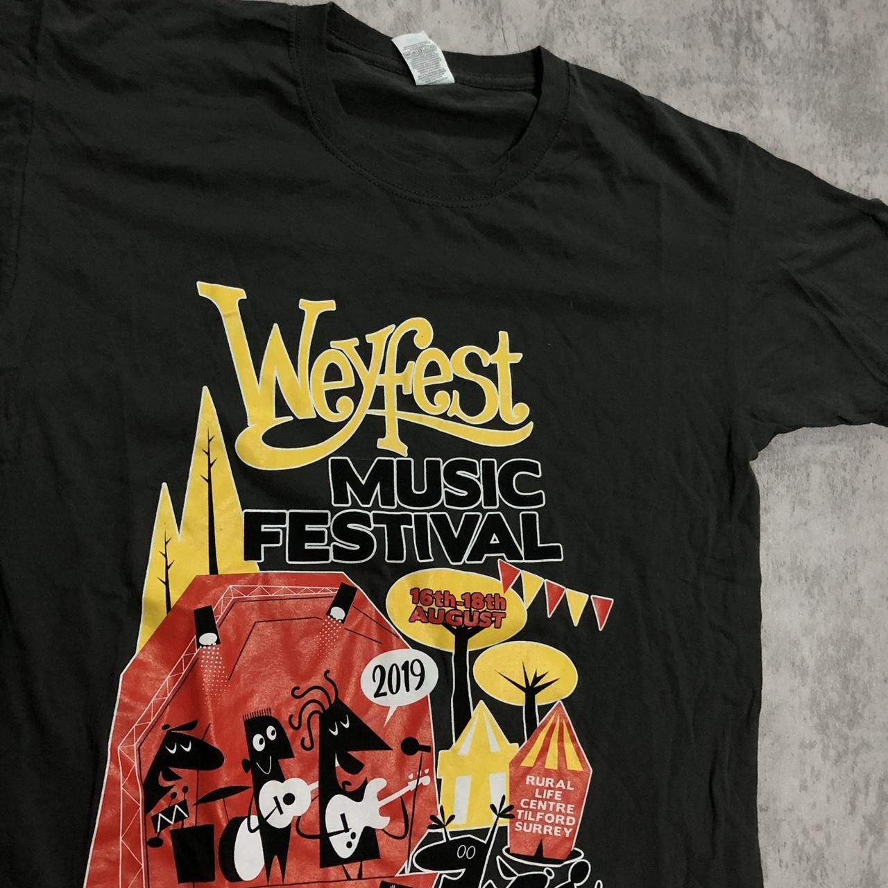Fruit Of The Loom 2019 WeFest music festival black cotton t-shirt Size US M / EU 48-50 / 2 - 2 Thumbnail