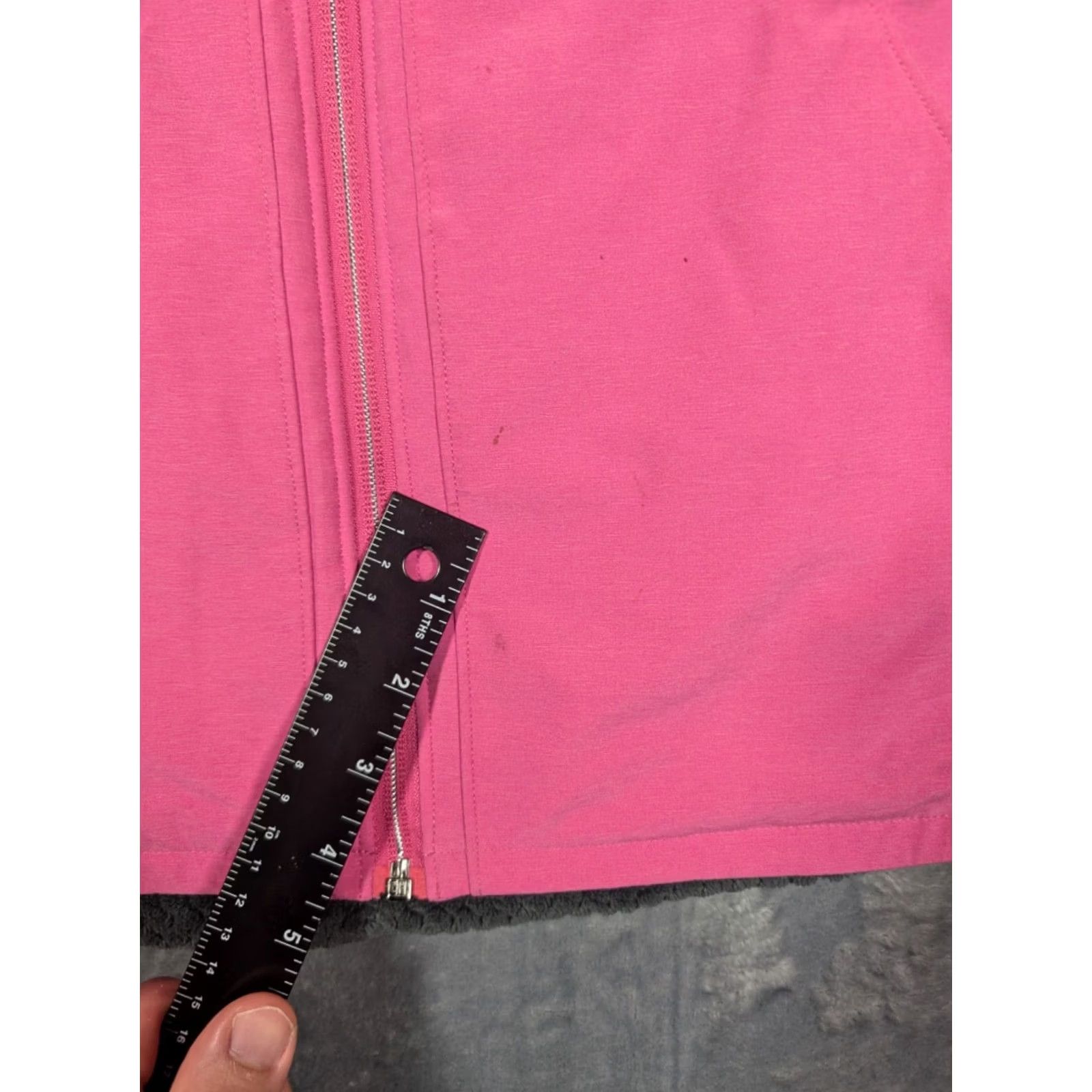 Pinko Womens Zero Restriction Fleece Reversible Vest Pink Medium Vest Zip Reversible Golf Theme Women's Size M / US 6-8 / IT 42-44 - 4 Thumbnail