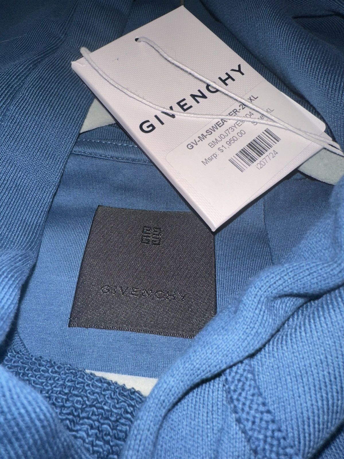 Givenchy Gothic Multilogo Double Layered Hoodie In Felpa Size US XL / EU 56 / 4 - 3 Thumbnail