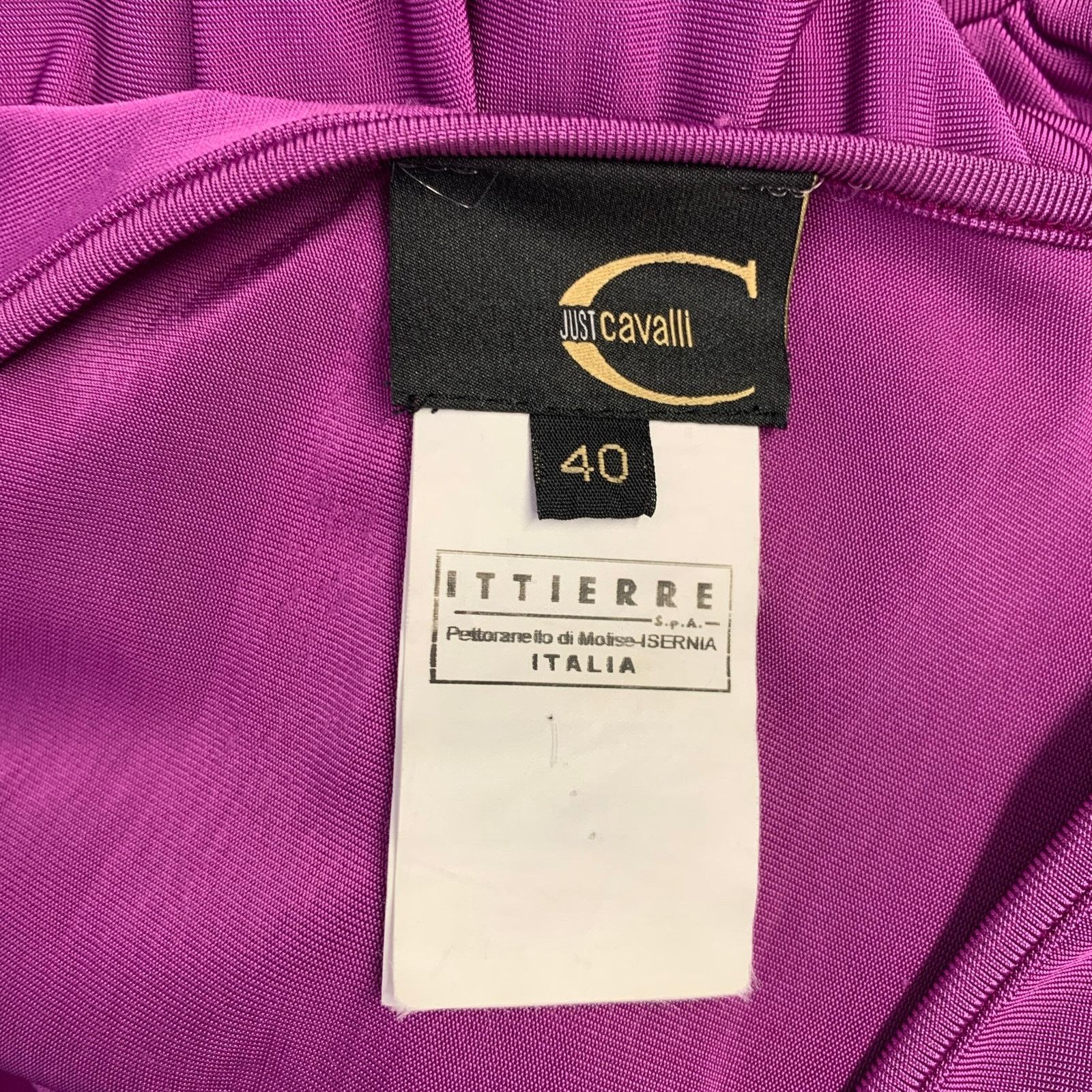 Just Cavalli Size 4 Pink Viscose Blend Ruched 3/4 Sleeves Casual Top Size S / US 4 / IT 40 - 9 Thumbnail