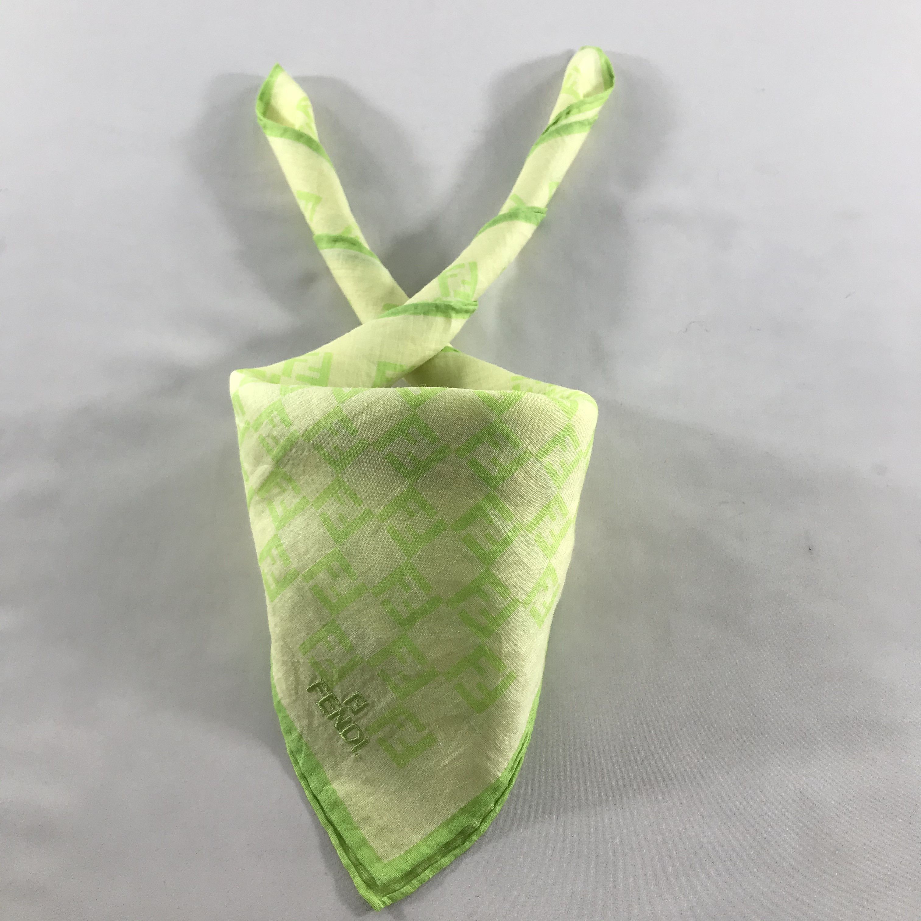 Vintage FeNdI Monogram FF Handkerchief Neckerchief Bandana H03 Size ONE SIZE - 1 Thumbnail