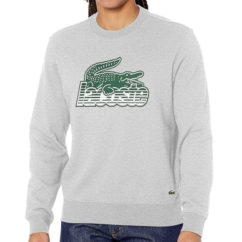 Lacoste Lacoste Men's Classic Fit Graphic Crew Neck Sweatshirt 4XL Size US XXL / EU 58 / 5 - 1 Thumbnail