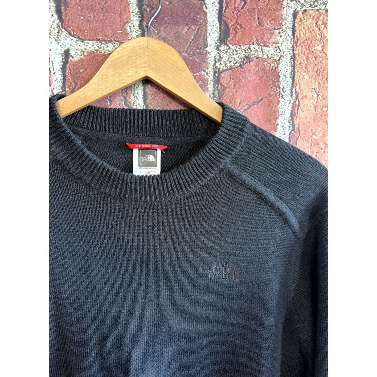 The North Face The North Face Sweater Black XL Long Sleeve Crew Neck Cotton Wool Blend Knit Pullover Outdoor Size US XL / EU 56 / 4 - 2 Thumbnail