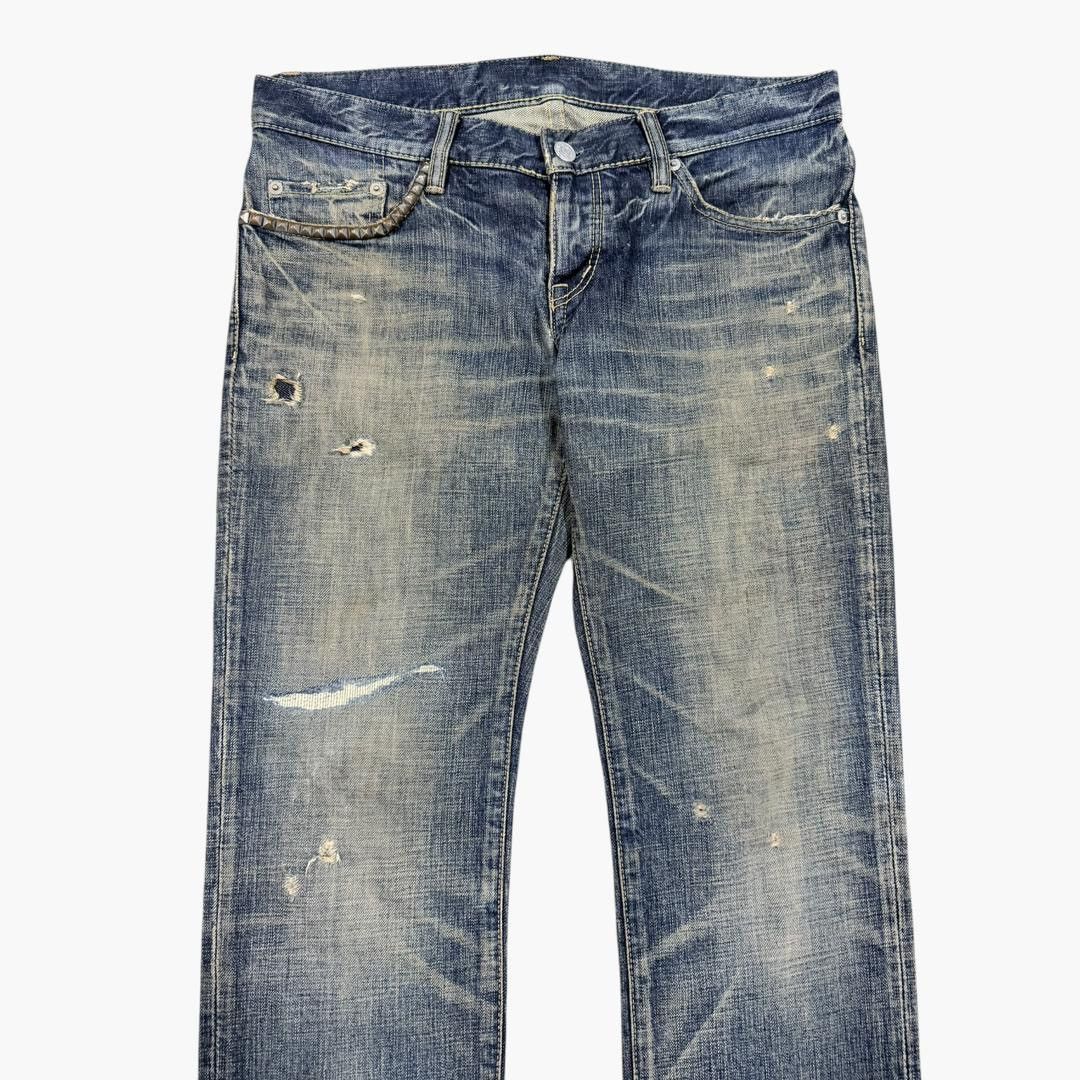 Hysteric Glamour Vtg💥Hysteric Glamour X Ramones Ripped Disstresed Jeans Size US 32 / EU 48 - 4 Thumbnail