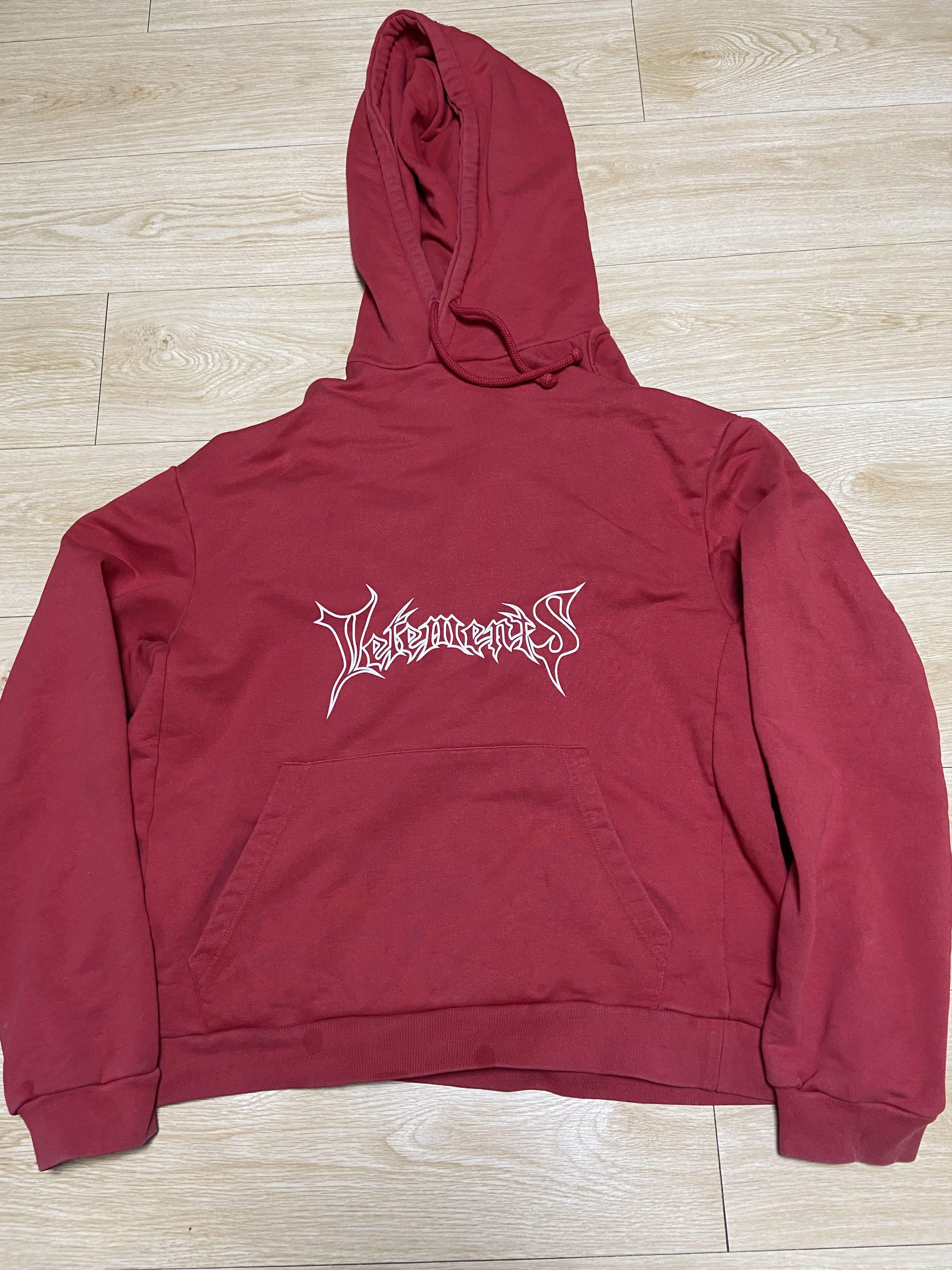 Vetements Vetements *exclusive Seoul metal hoodie* red | Grailed