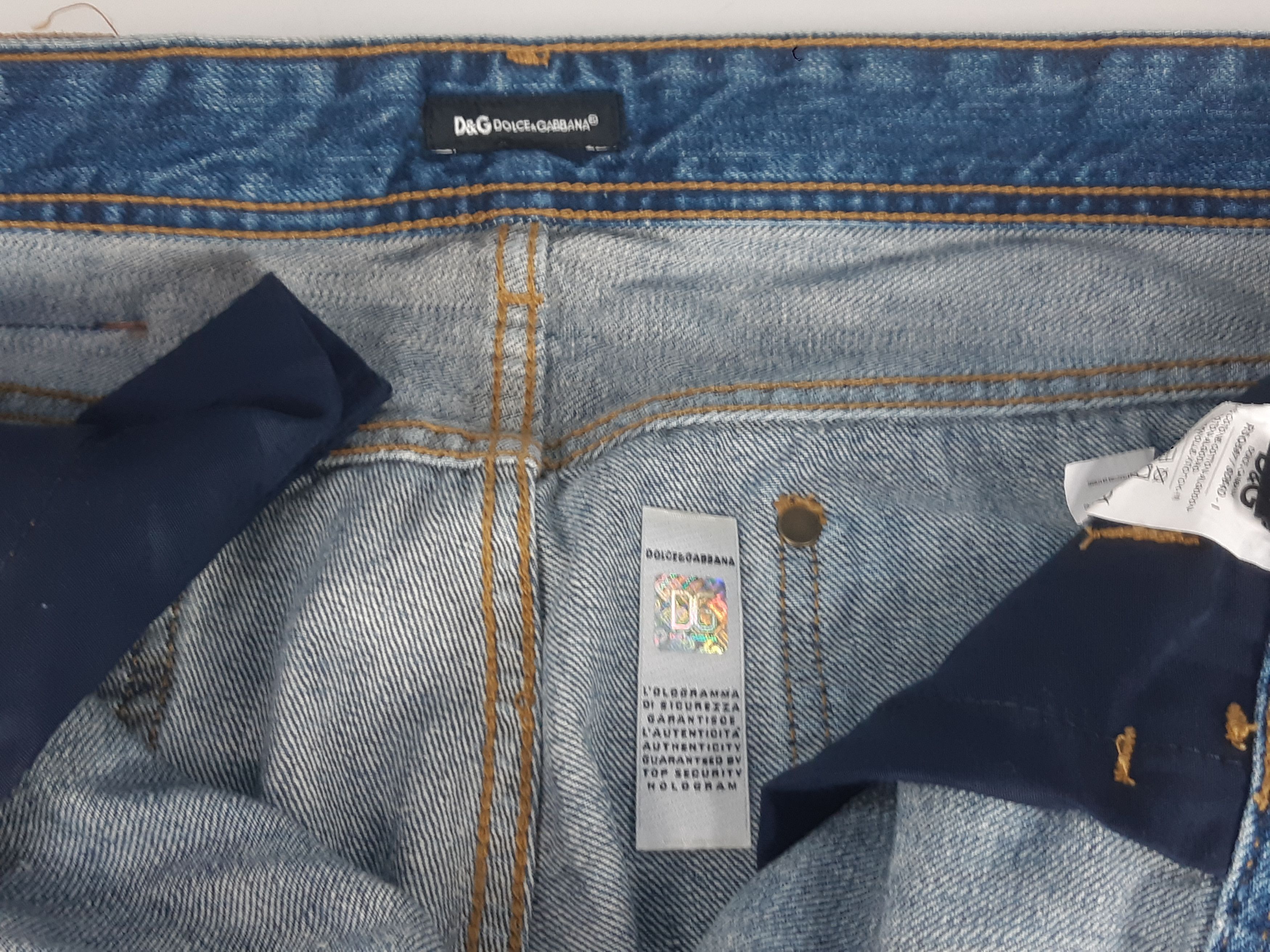 Dolce & Gabbana Rare DOLCE GABBANA Jeanius Mind New Vintage Denim NWT Size US 34 / EU 50 - 6 Thumbnail