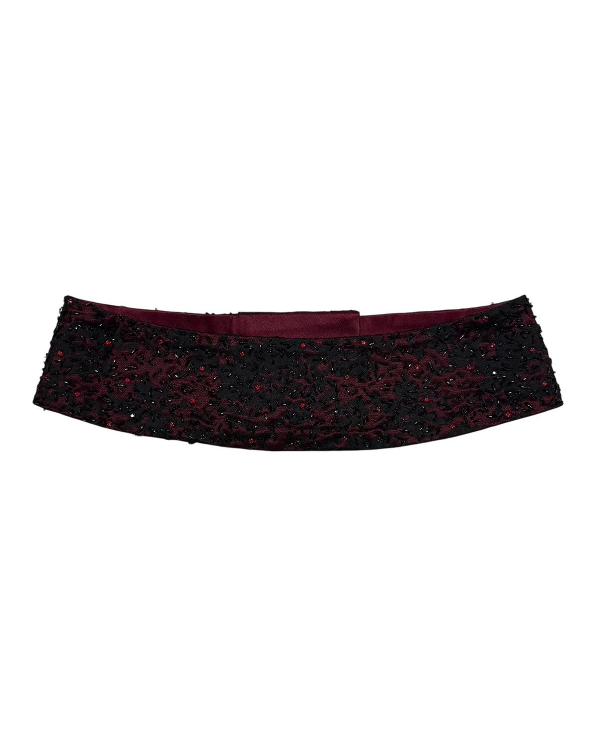 Dolce & Gabbana DOLCE&GABBANA F/W 1999 Beaded & Embroidered Satin Belt Size ONE SIZE - 2 Thumbnail