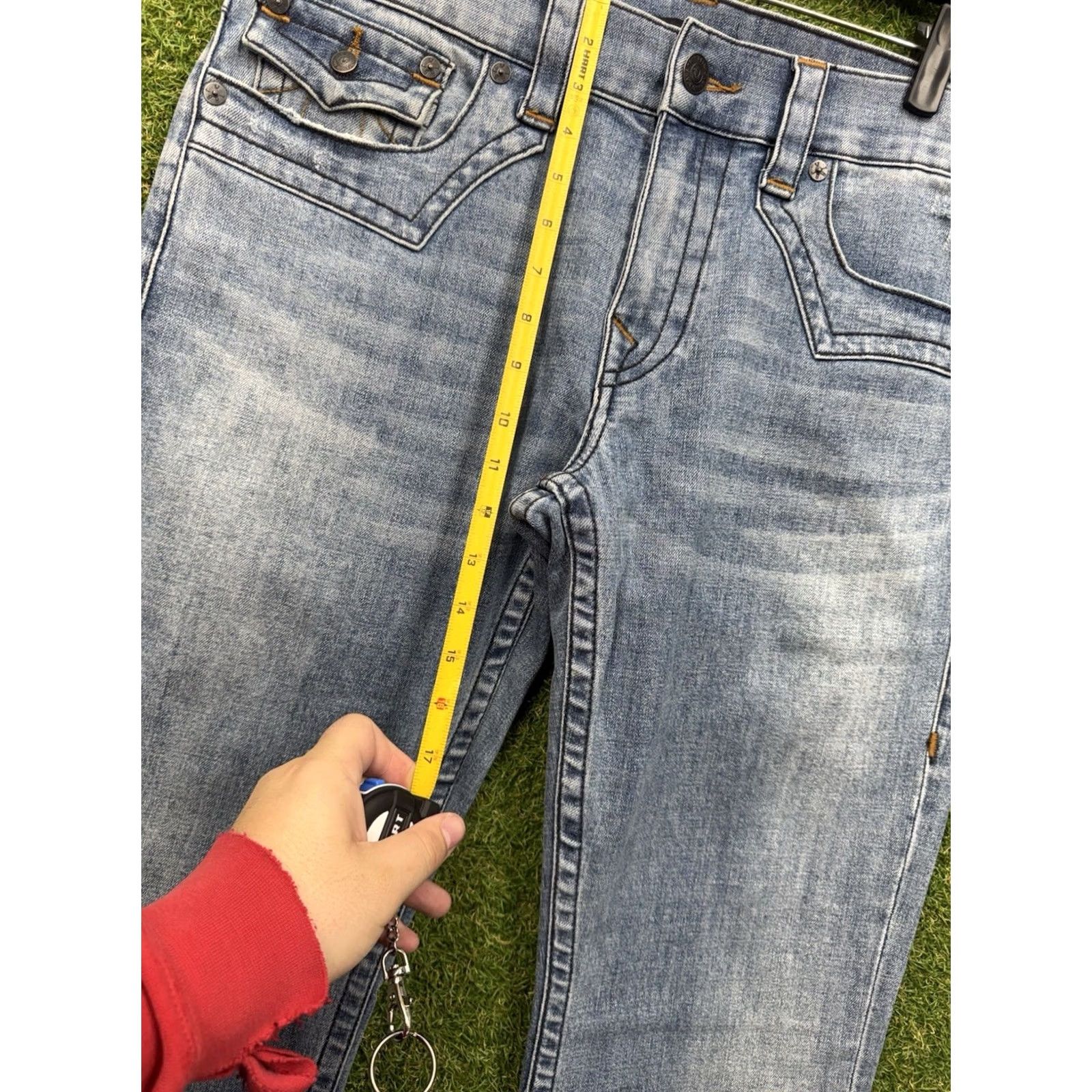 True Religion True Religion Jeans Mens 33 Ricky Straight Denim 5-Pocket 33 in Blue Cotton Relaxed Vintage No Size US 33 - 7 Thumbnail