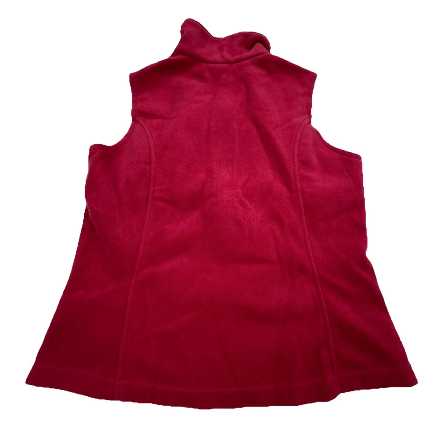 Layer 8 Columbia Vest Women Petite Pink Fleece Full Zip Jacket Layer Sleeveless Short VINTAGE? (but not vintage) Size M / US 6-8 / IT 42-44 - 6 Thumbnail